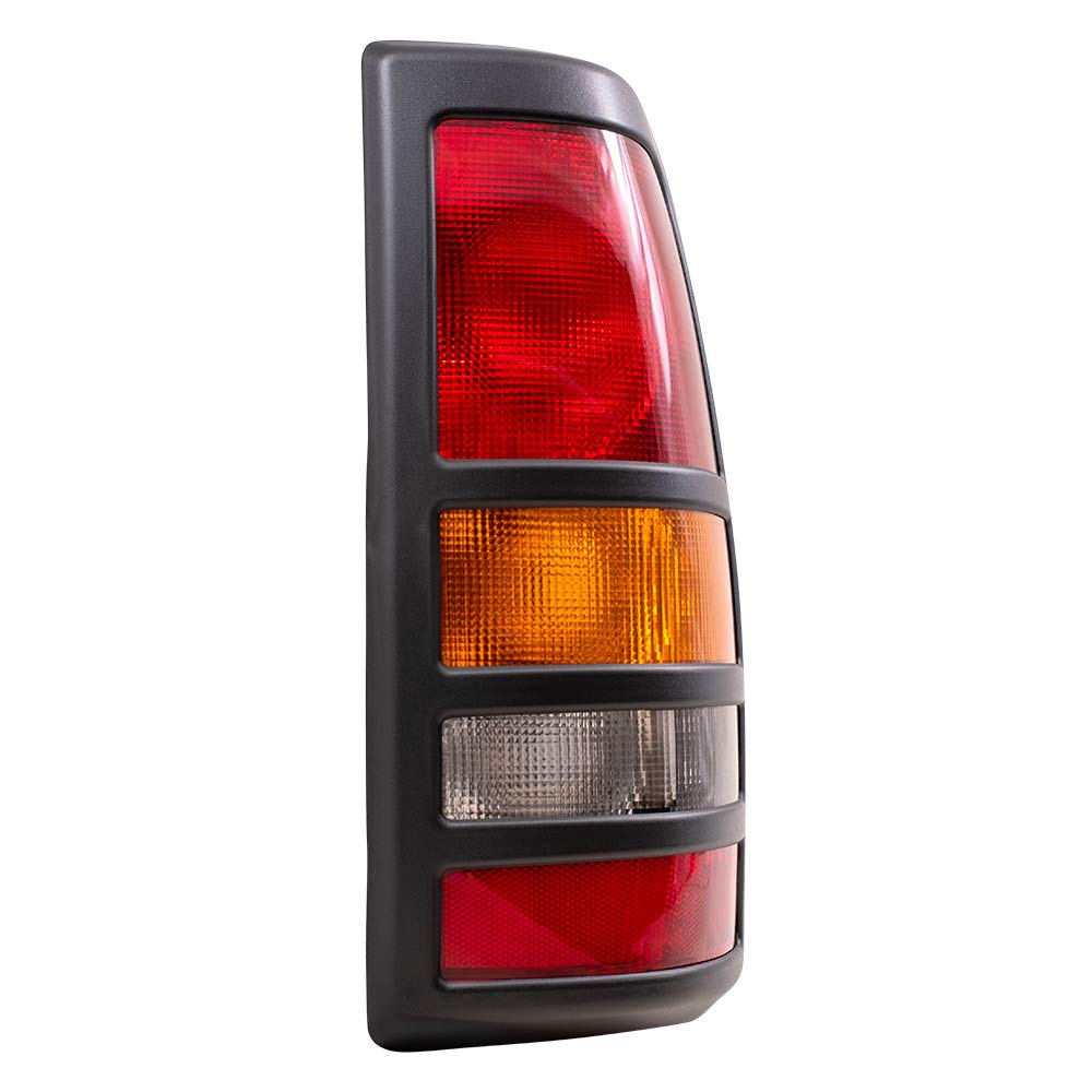Brock Replacement Tail Lights Set for 2001-2003 Chevy Silverado & GMC Sierra 3500 Fleetside Pickup Truck - Driver & Passenger Side (Part #19169019, 19169020) - Durable Aftermarket Upgrade for Improved Visibility & Style