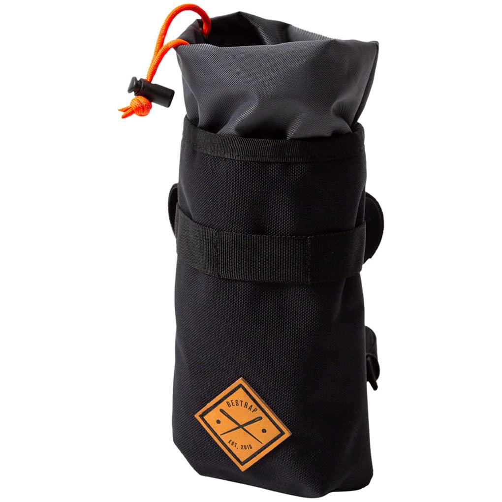 Restrap Waterproof Stem Bag - Bicycle Bottle Holder & Storage Accessory for Cycling, Hiking & Commuting - Unisex Adult Bike Gear (Black)