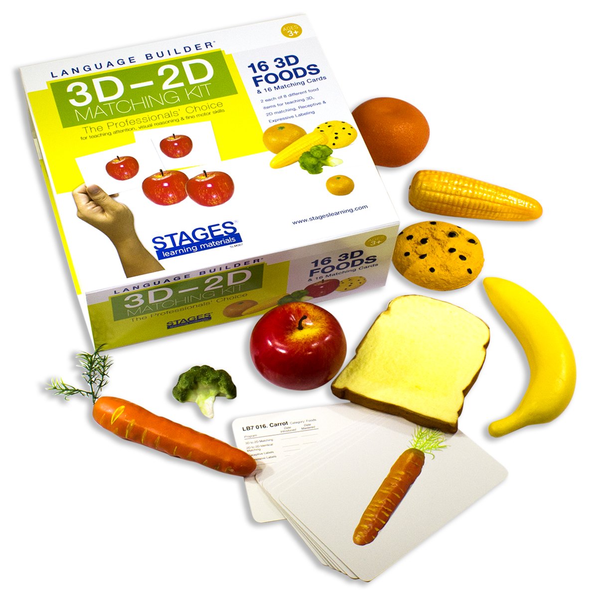3D-2D Matching Kit for Autism Learning - Language Builder Flashcards with Realistic Toy Figures & Photo Cards | ABA Therapy Materials for Speech Development & Cognitive Skills | Perfect for Home, Classroom & Therapy Sessions
