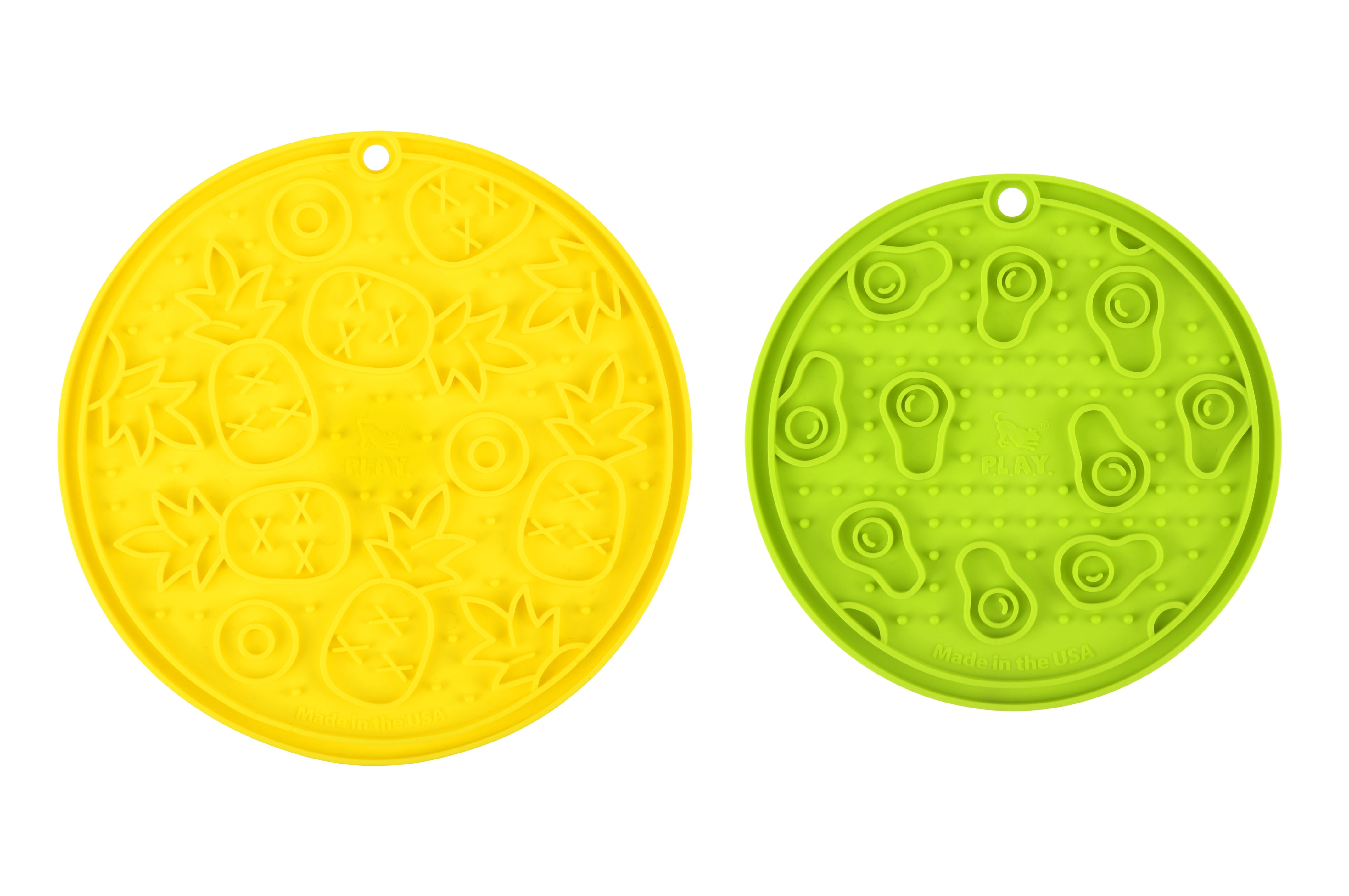EverLick Slow Feeder Mat for Dogs and Cats - Avocado (Small) & Pineapple (Large) | Pet P.L.A.Y. - Interactive Puzzle Toy for Mealtime Fun & Mental Stimulation