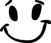 Smiley Face Vinyl Decal Sticker for Computer, Wall, Car, Mac, MacBook - Waterproof & Removable - Perfect for Laptops, Phones, Windows & Home Decor