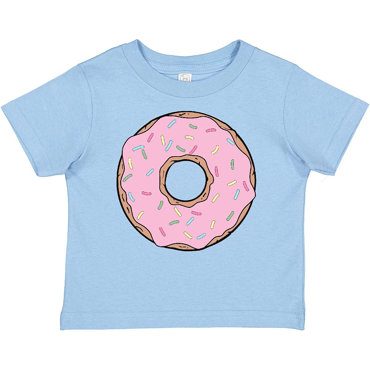 Inktastic Pink Donut Doughnut Frosting Icing Sprinkles Baby T-Shirt - Cute Toddler Outfit for Birthday Parties, Photo Shoots & Casual Wear