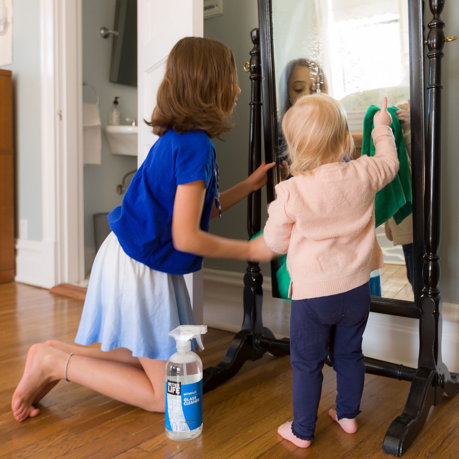 Better Life Natural Streak Free Glass Cleaner - 32oz (Pack of 2) | Eco-Friendly, Non-Toxic Formula for Windows, Mirrors & Glass Surfaces | Perfect for Home, Office & Car Cleaning