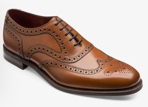 Loake Kerridge Cedar Leather Day Brogue - Classic Men's Dress Shoes for Business & Formal Occasions