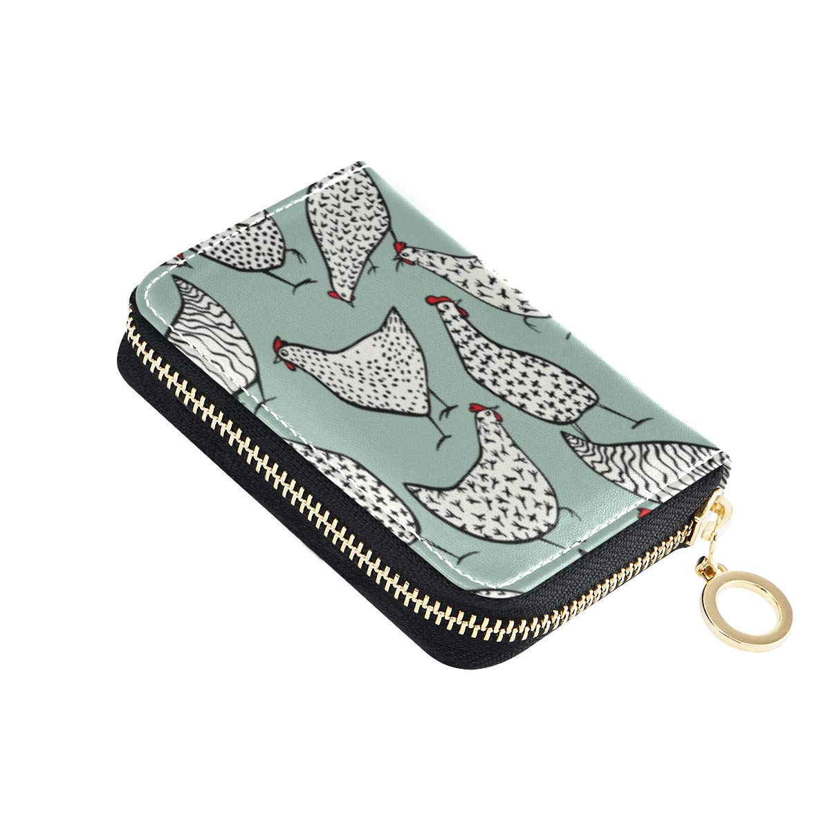 MOYYO RFID Blocking Leather Credit Card Holder - Stylish Zipper Wallet for Women & Girls - Perfect for Travel, Work, and Everyday Use