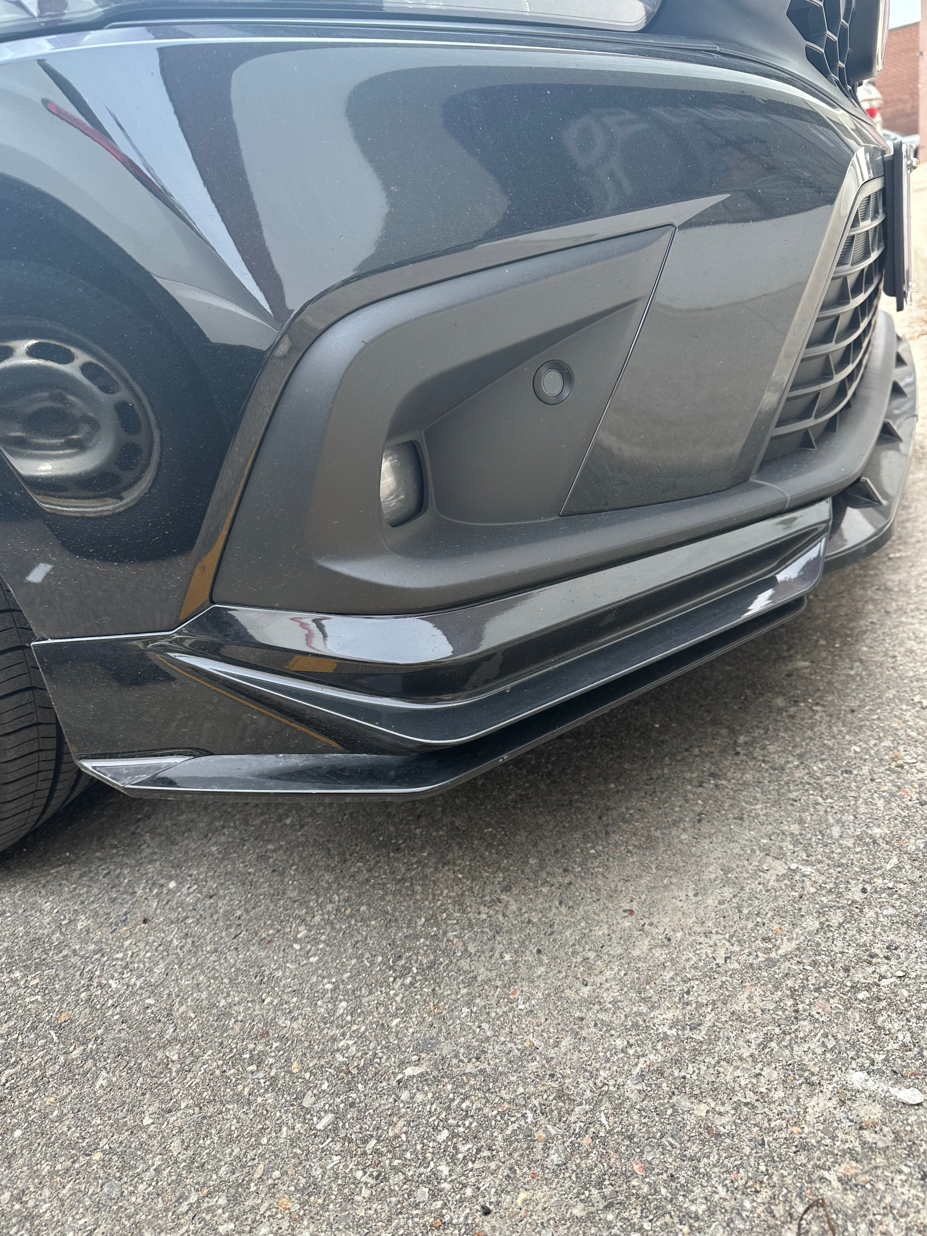 2022-2025 Honda Civic Sedan & Hatchback Front Bumper Lip Spoiler - Matte Black Unpainted PP Material | Enhances Aerodynamics & Sporty Look | Perfect for Street Racing & Car Shows