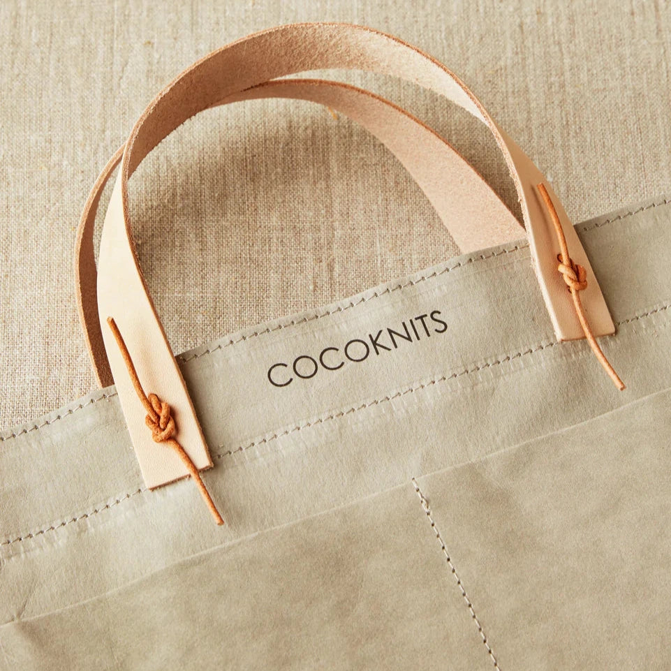 Premium Kraft Paper Caddy with Leather Handle - Stylish Storage Organizer for Home, Office & Craft Supplies | Perfect for Desk, Shelf & Gift Wrapping Organization