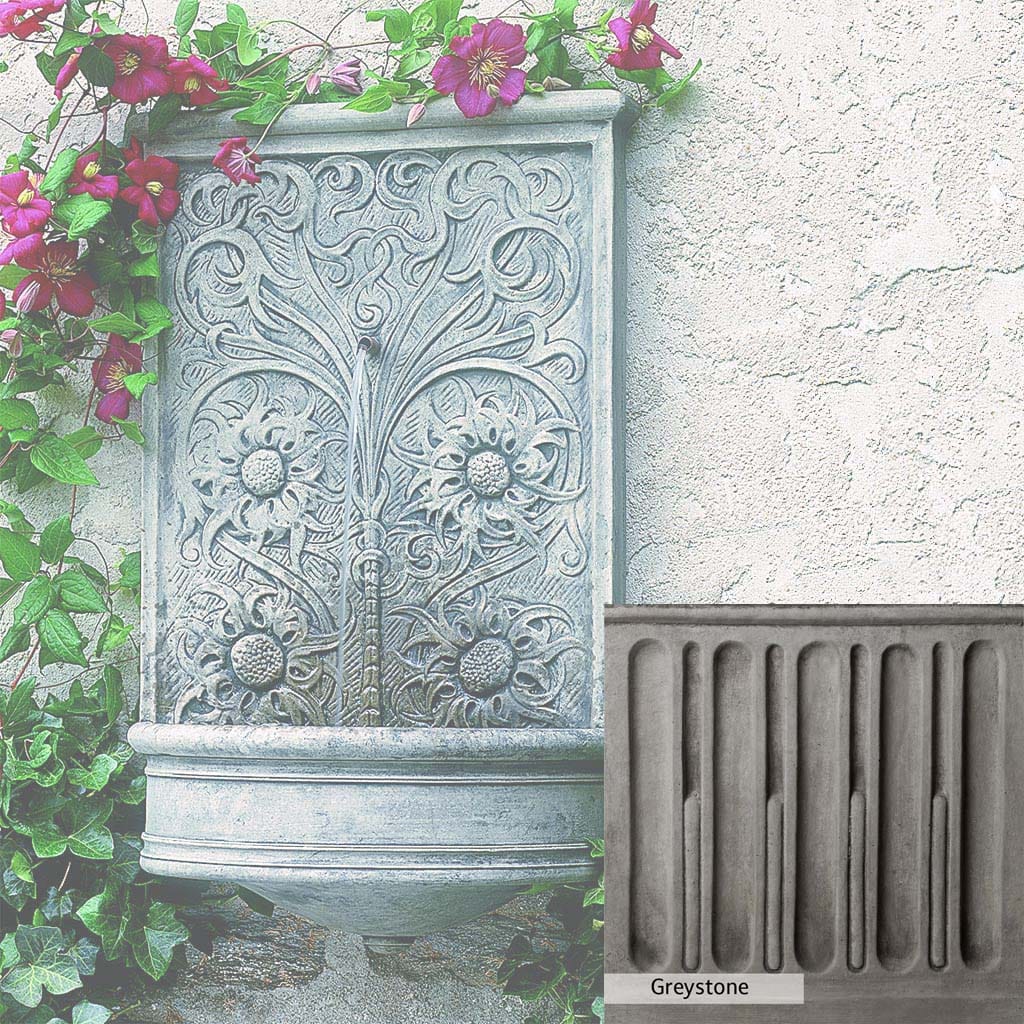 Campania International Sussex Wall Fountain - Outdoor Garden Water Feature for Patio, Yard, and Landscape Decor
