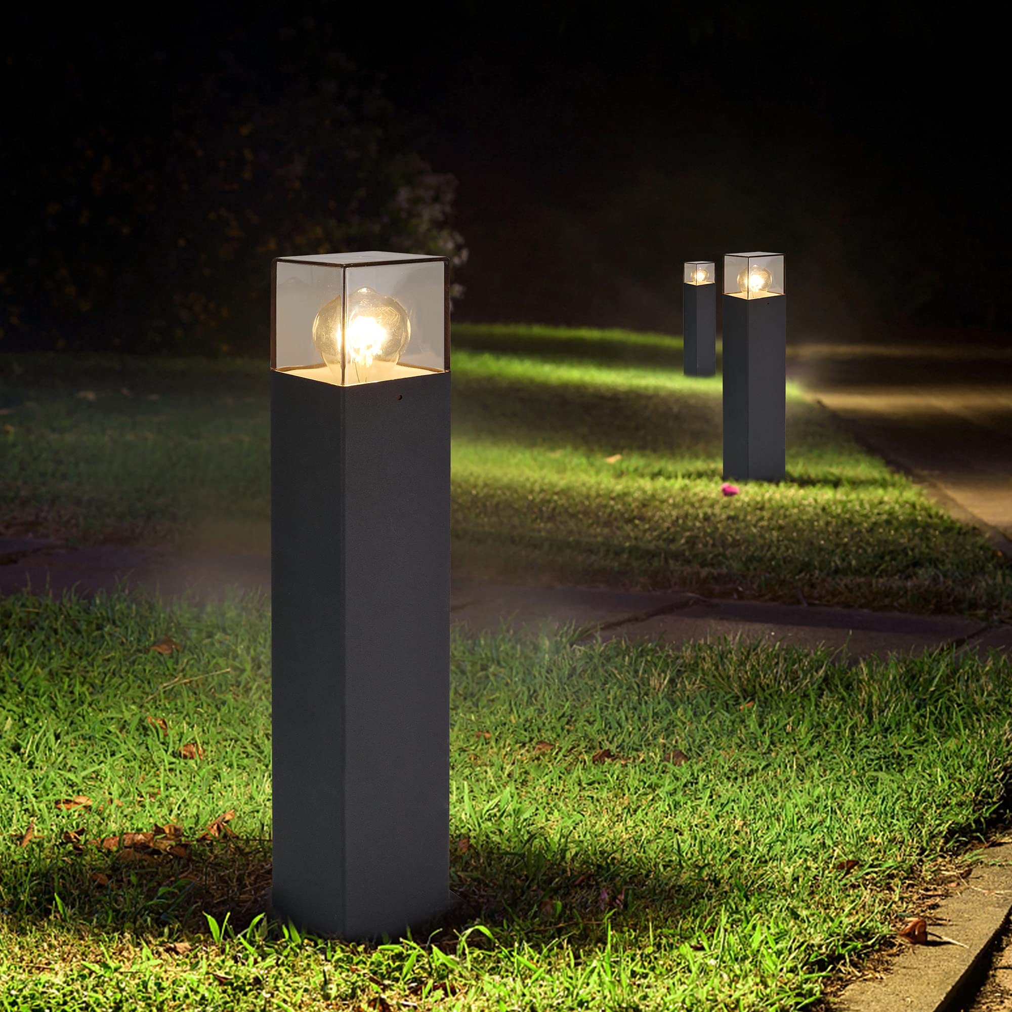 Modern Outdoor Bollard Light - 31.5