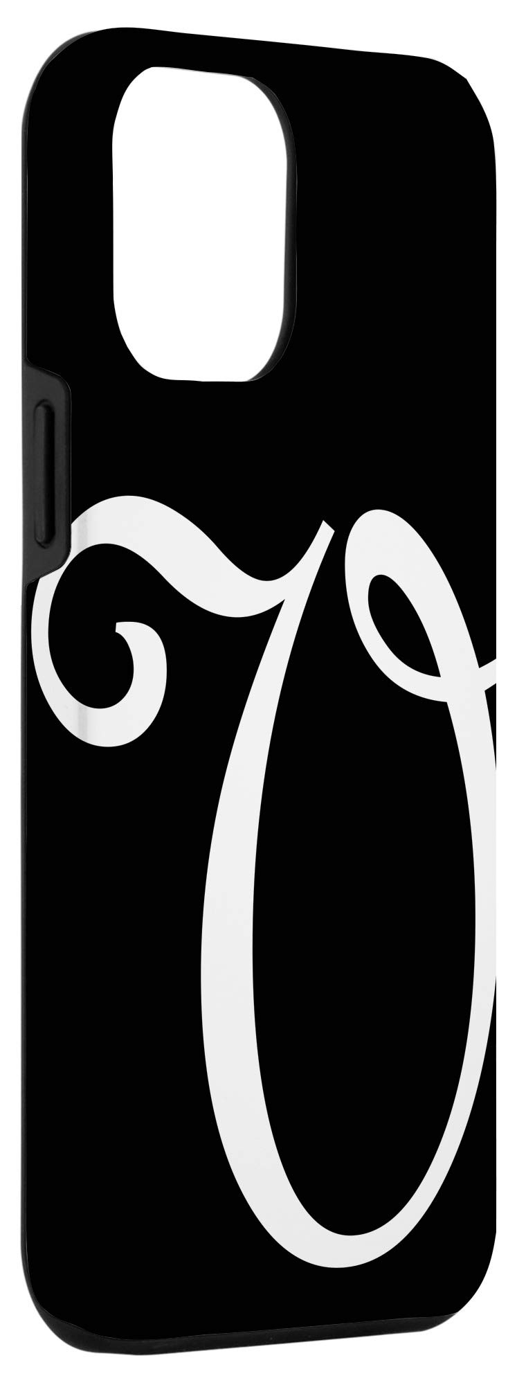 Personalized iPhone 12 Pro Max Case with Monogram Initial - Custom Family Name Phone Cover for Protection & Style | Perfect Gift for Loved Ones, Office Use, Travel & Everyday Life