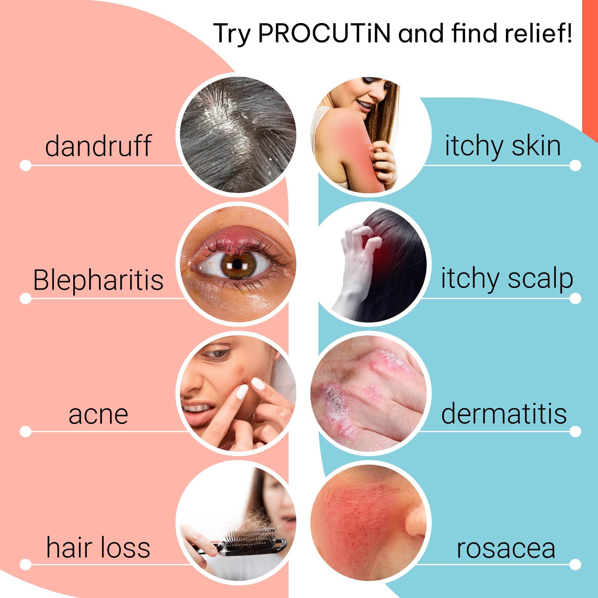 Procutin Spray - Advanced Herbal Formula for Hair & Skin Health | Natural Demodex Treatment with Ozidex | Pack of 3 | Perfect for Scalp Care & Facial Skin Revitalization