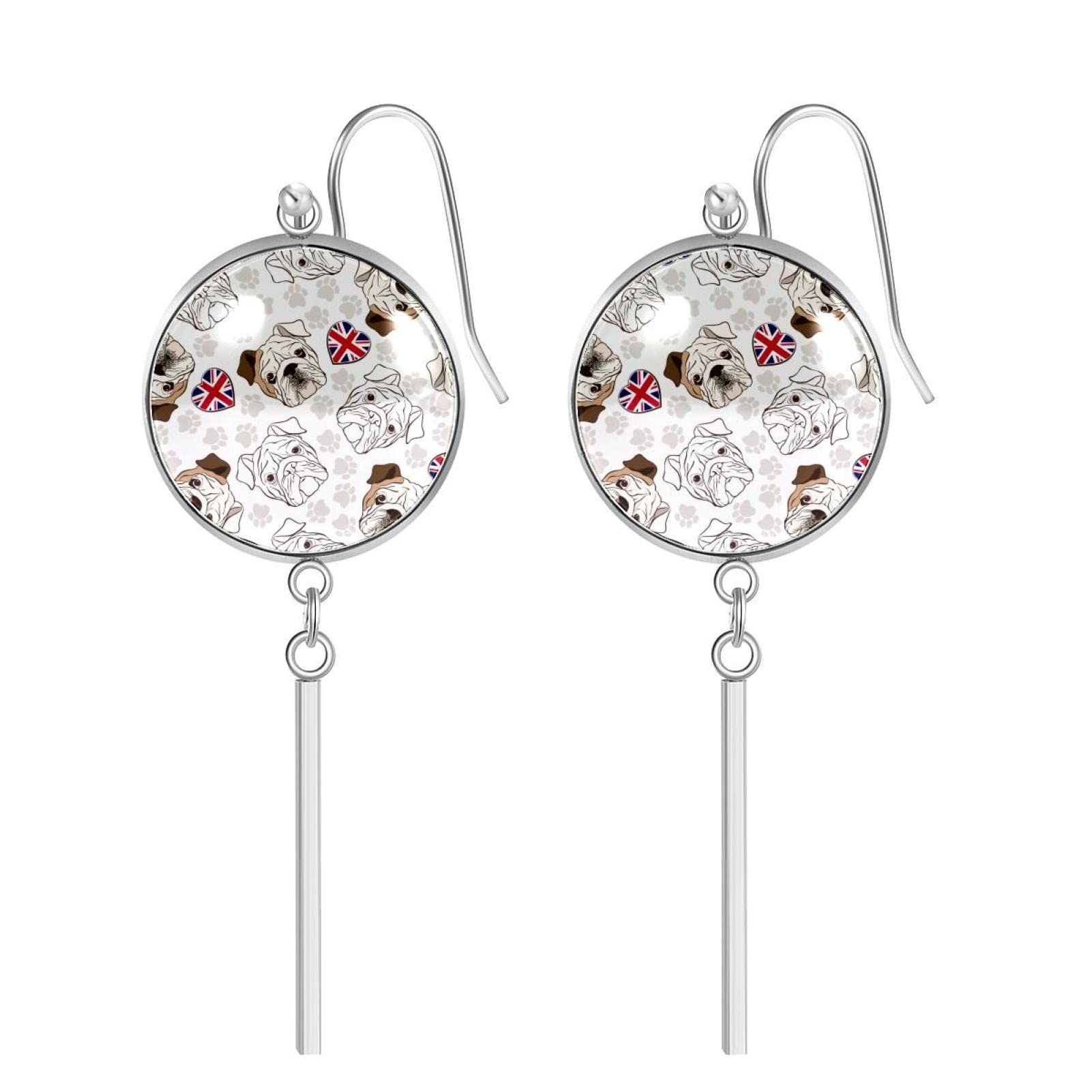 Graffiti Texture Bizarre Elements Dangle Drop Earrings for Women - Unique Fashion Jewelry Gift for Birthday, Christmas & Special Occasions - Perfect for Parties, Date Nights & Everyday Wear