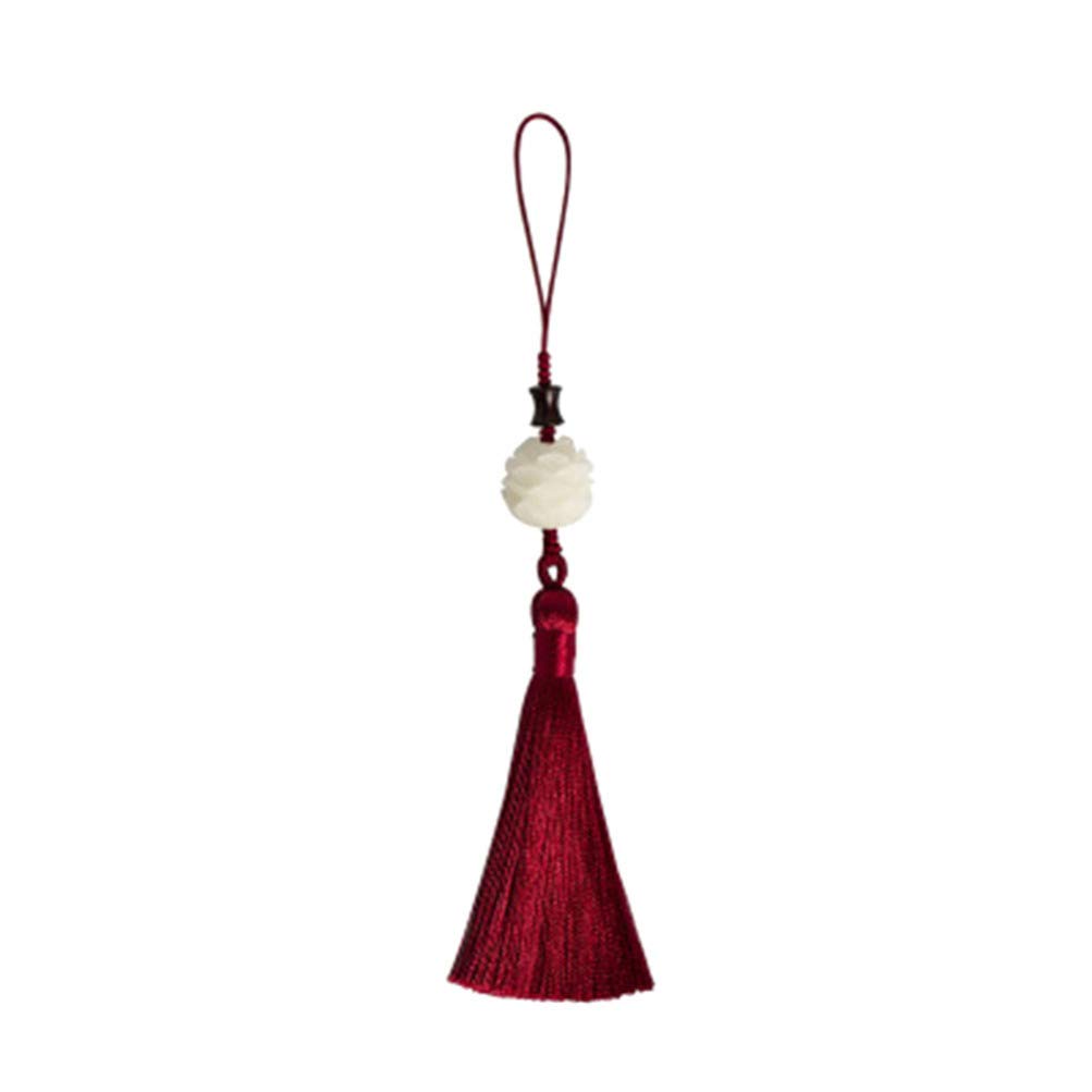 Vintage Chinese Style Tassel Phone Charm & Key Lanyard - Fringed Pendant for Phone Case, Bag Decor, Keychain Accessory (Red) | Perfect for Boho Fashion, Gift Giving, and Cultural Theme Parties