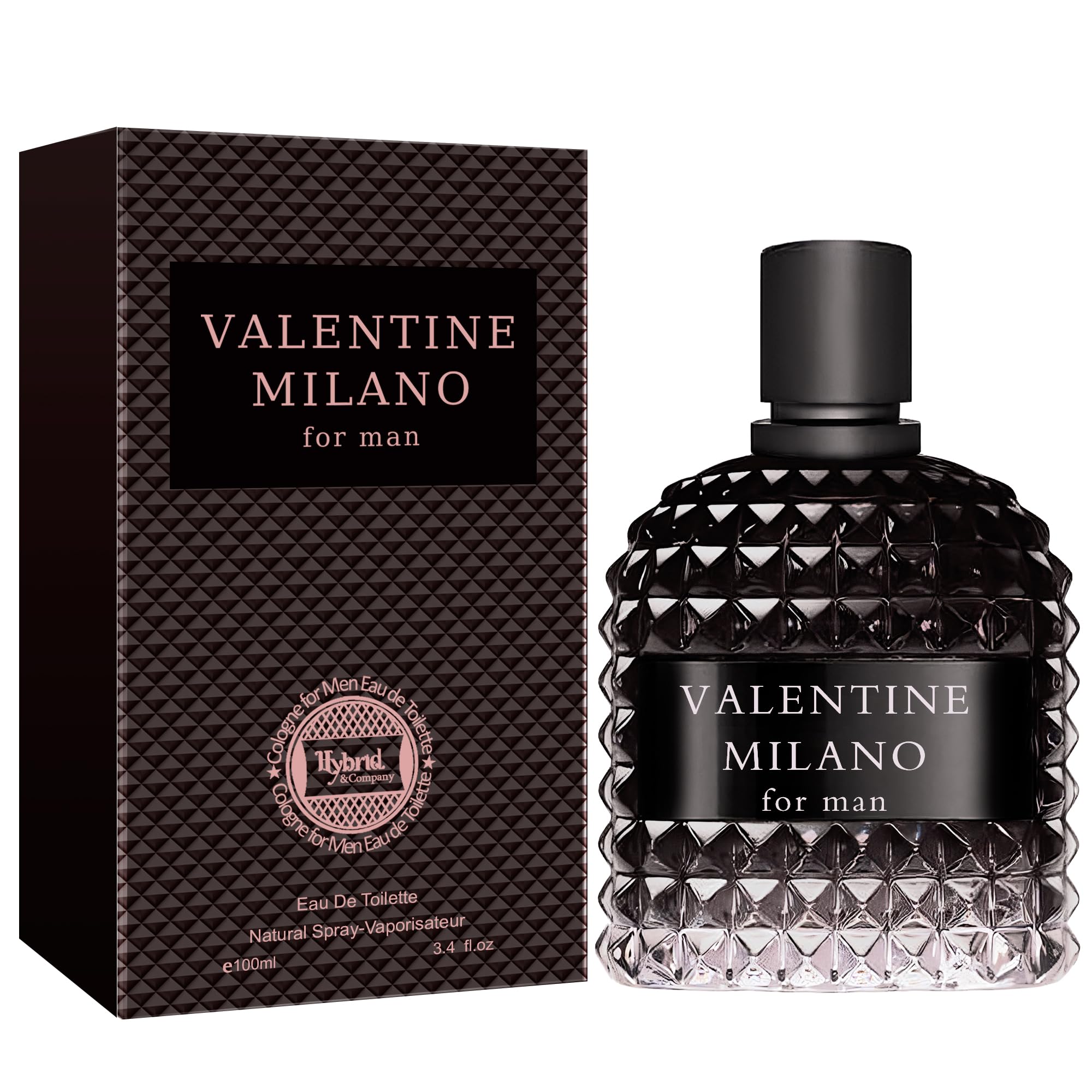 Valentino Milano Men's Eau De Toilette Natural Spray - 3.4 Fl Oz Fragrance for Men | Romantic Date Night, Office Wear & Special Occasions