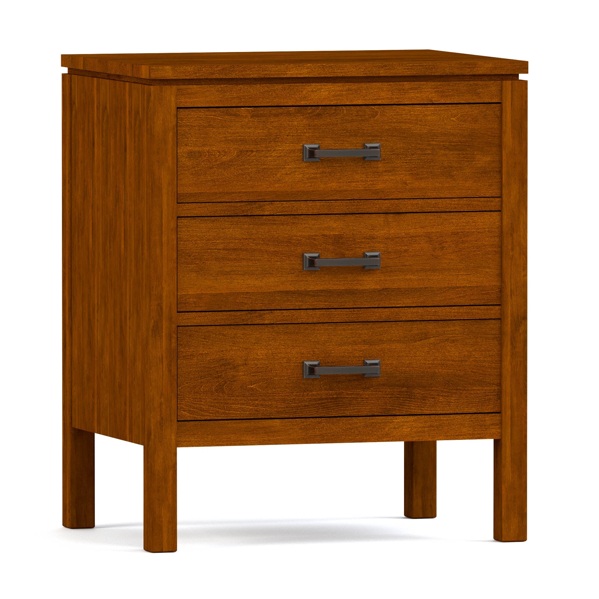 Dwyer 3-Drawer Nightstand - Modern Bedside Table with Storage for Bedroom, Living Room & Office - Wooden Night Stand with Smooth Gliding Drawers