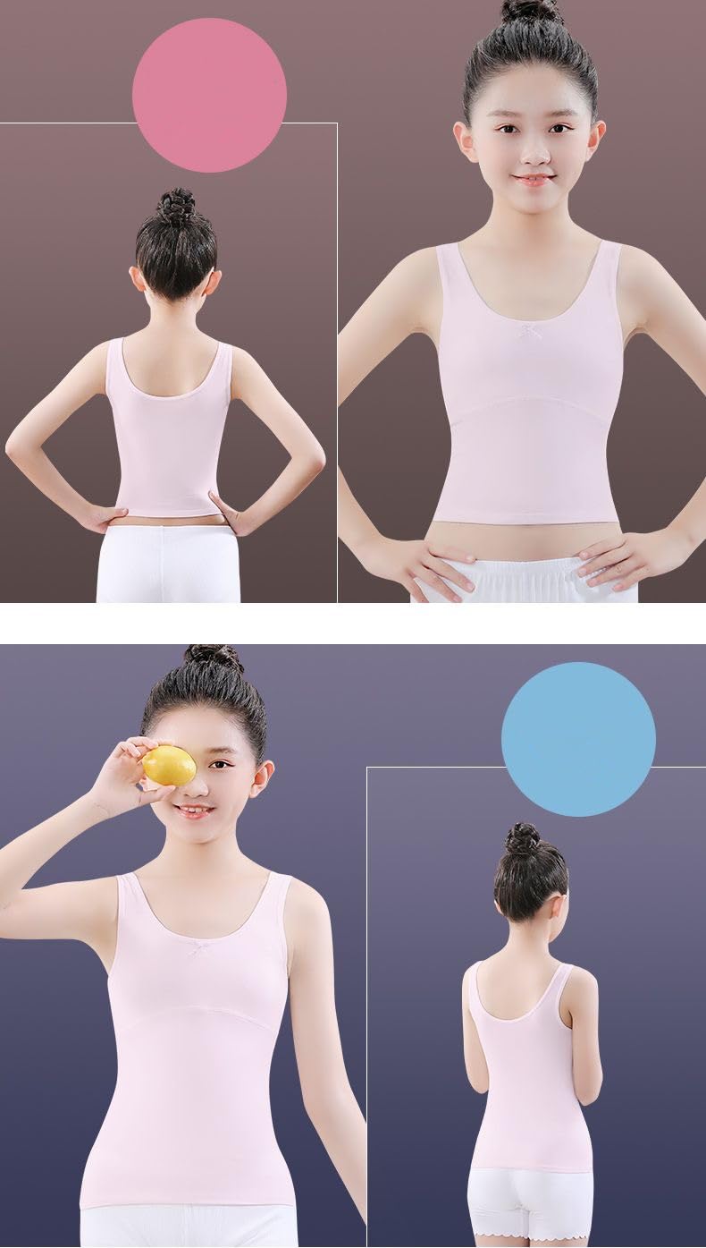 Original Cotton Camisole for Teen Girls - Soft Training Bras & Undershirts - Perfect for School, Sleepwear & Layering