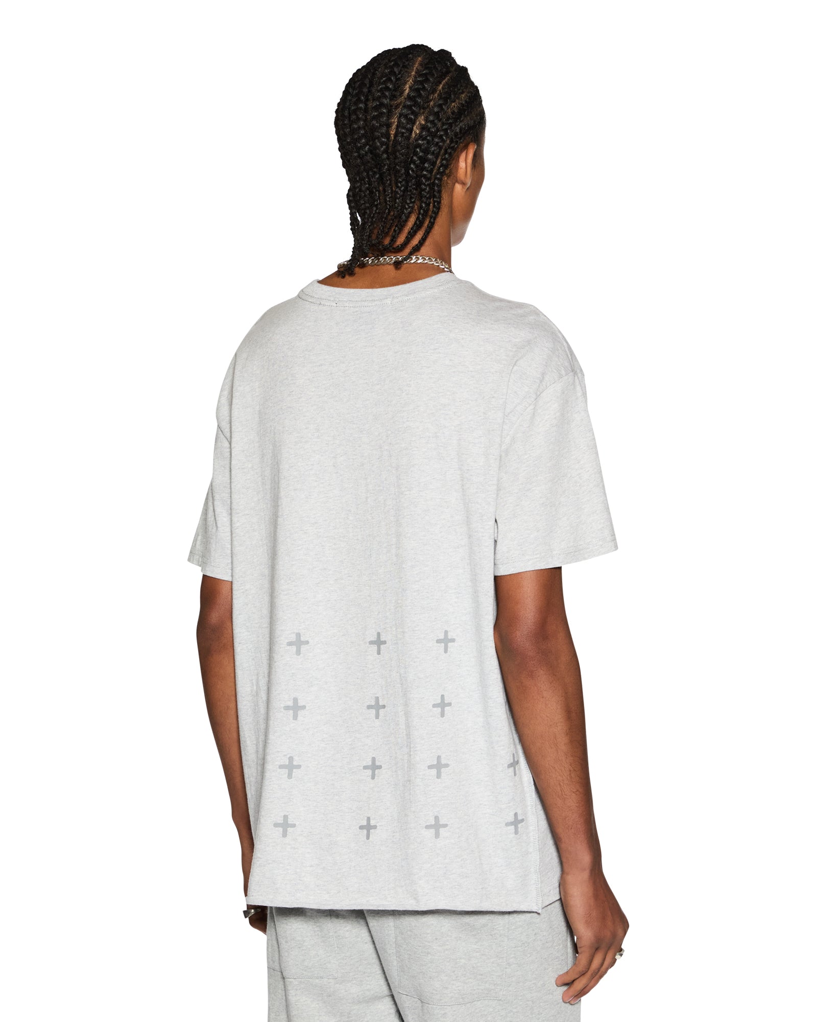 4 X 4 BIGGIE SS TEE GREY MARLE - Men's Graphic T-Shirt with Vintage Print - Casual Streetwear for Hip-Hop Fans & Urban Style