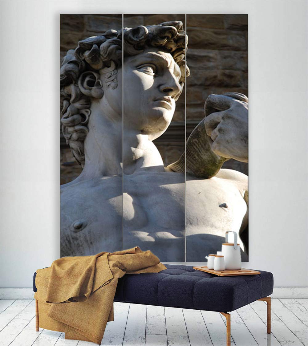 Screen Gems Rome Room Divider - 3-Panel Folding Privacy Screen, Decorative Room Partition for Home & Office - Perfect for Living Room, Bedroom, or Workspace Separation