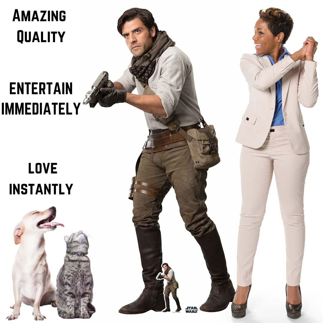 Star Wars Poe Dameron Cutout SC1434 - 171cm Life-Size Standee for The Rise of Skywalker | Perfect for Movie Themed Parties, Birthday Decorations, Cosplay Events, Wedding Backdrops & Collector Displays
