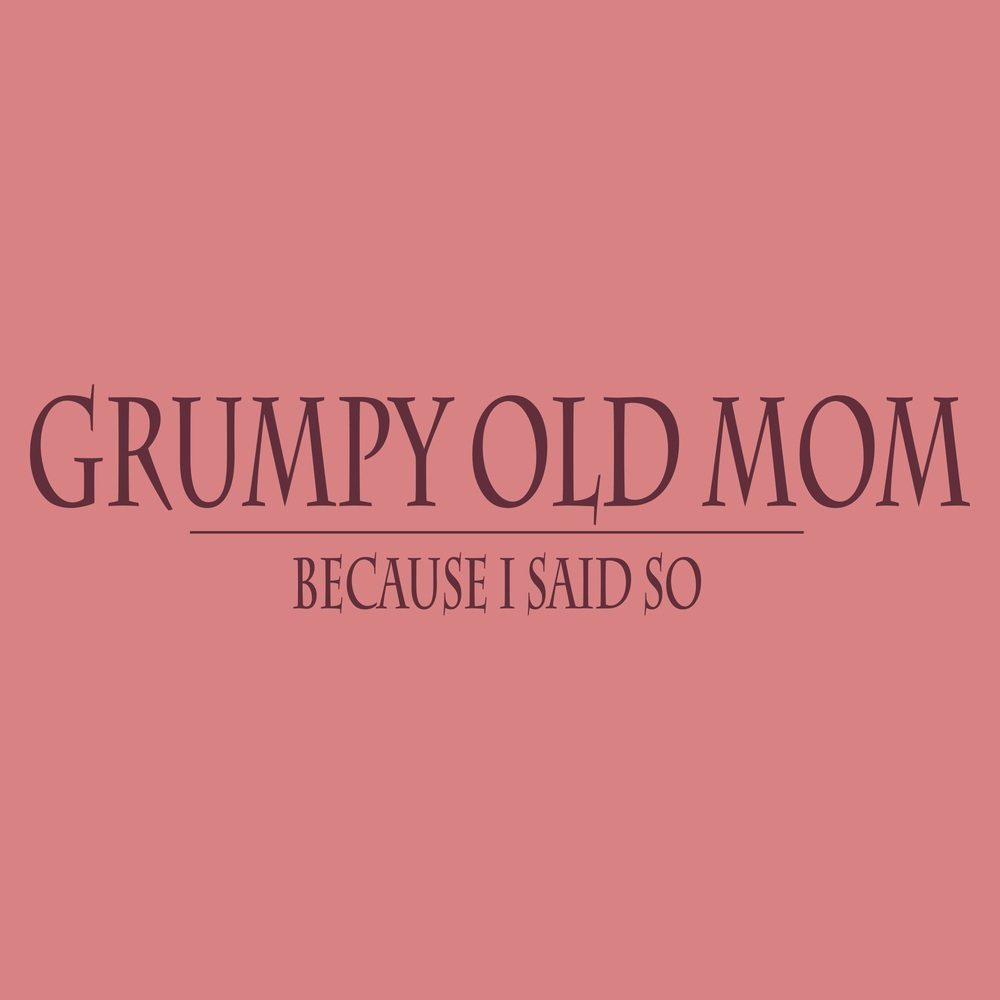 Grumpy Old Mom Boyfriend Fit T-Shirt for Women - Heather Mauve - Comfortable & Funny Graphic Tee for Casual Wear, Mother's Day Gifts, or Relaxing at Home