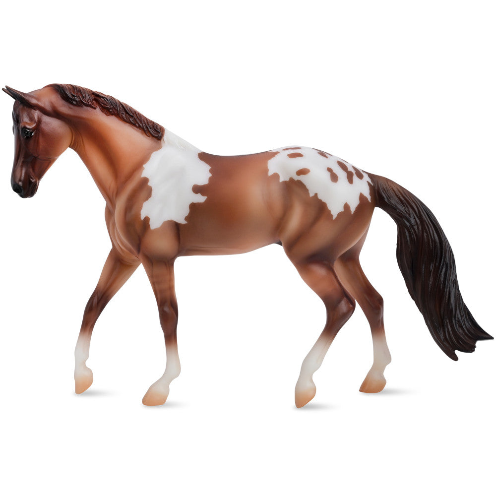 Breyer Freedom Series 1:12 Scale Red Dun Pintaloosa Horse Model - Realistic Collectible Horse Figurine for Display, Gifts & Equestrian Decor