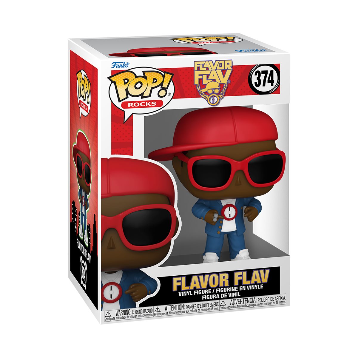 Flavor Flav Flavor of Love Funko Pop! Vinyl Figure #374 - Exclusive Collectible Toy for Fans of Reality TV & Hip Hop Culture | Perfect for Display, Gifts, and Pop Culture Collections