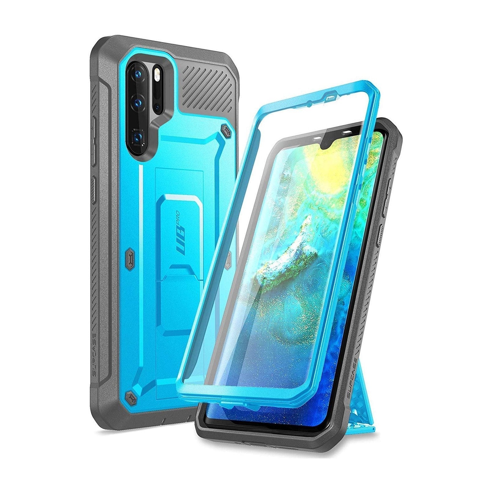 Huawei P30 Pro Case, Unicorn Beetle Pro Rugged Holster Protective Cover - Shockproof, Drop-Proof & Scratch-Resistant (Blue) - Perfect for Outdoor, Work & Extreme Sports