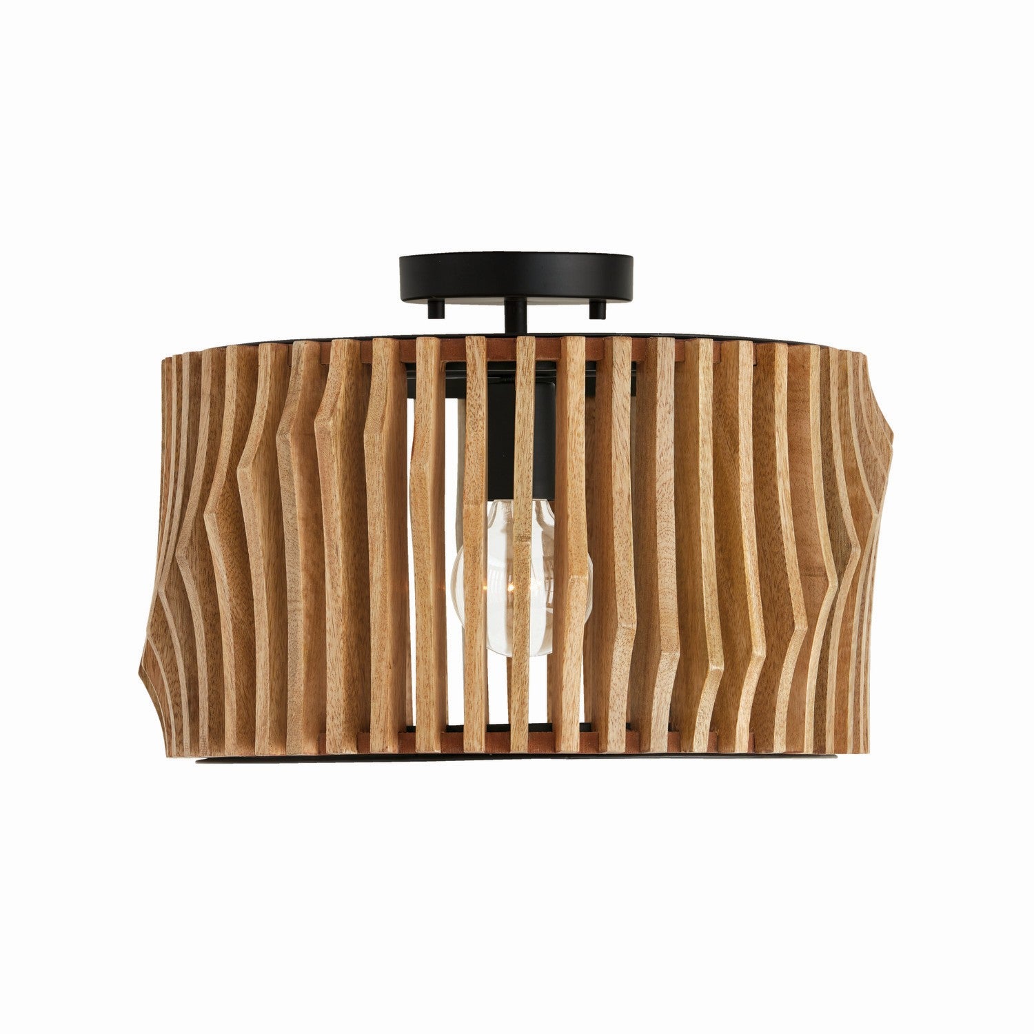 Capital Lighting One Light Semi Flush Mount Ceiling Light Fixture - Modern Indoor Lighting for Bedroom, Hallway & Entryway