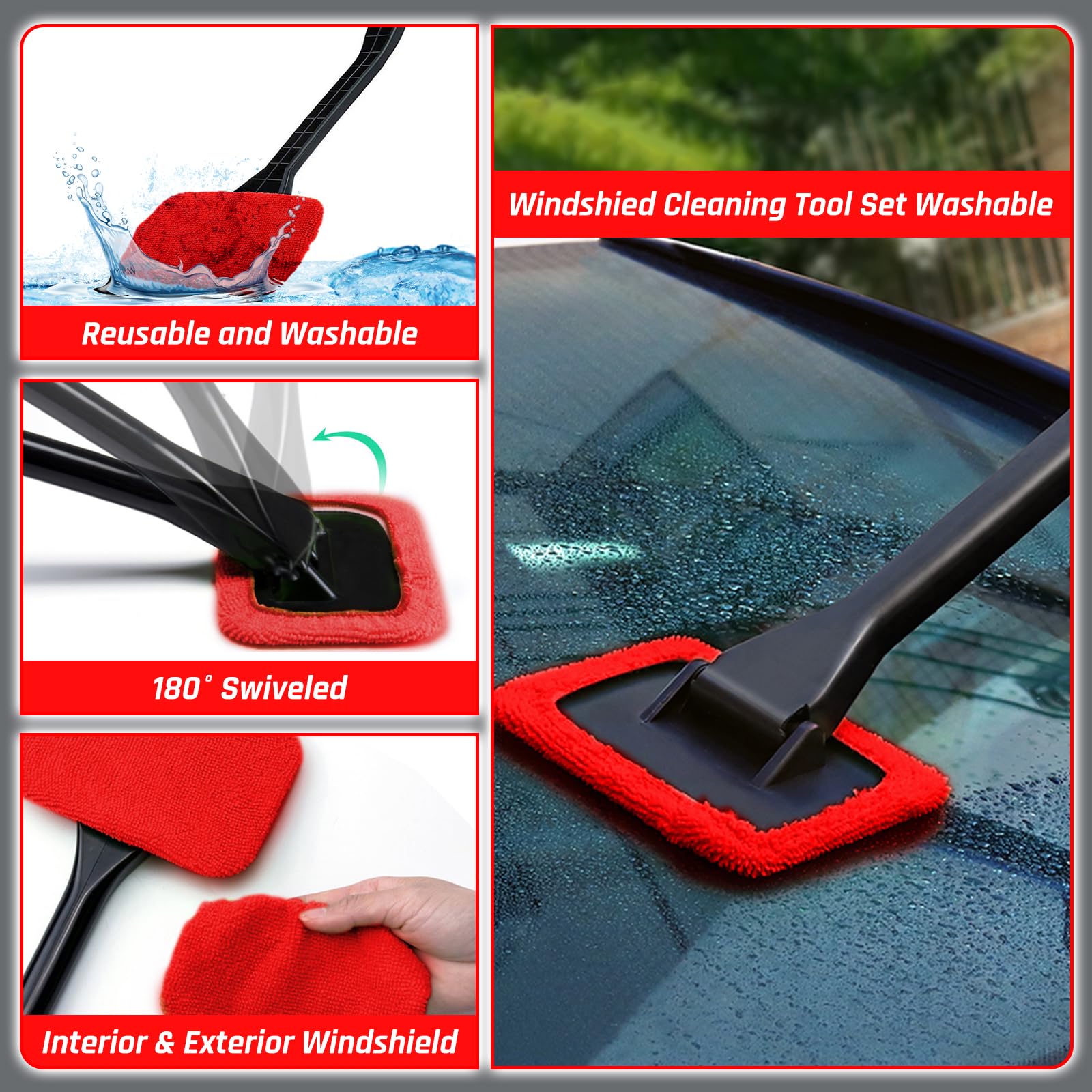 34PCS Car Detailing Kit - Interior Cleaner & Vacuum Set with Brushes | Complete Auto Cleaning Kit for Cars, Motorcycles & Bikes | Perfect for Deep Cleaning, Waxing & Detailing Wheels & Upholstery