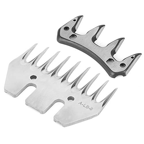 Stainless Steel Sheep Shears Blades - Replacement Shearing Combs & Cutters for Goats & Sheep (9 Tooth Straight Swing Blade) - Perfect for Livestock Grooming & Professional Animal Hair Trimming