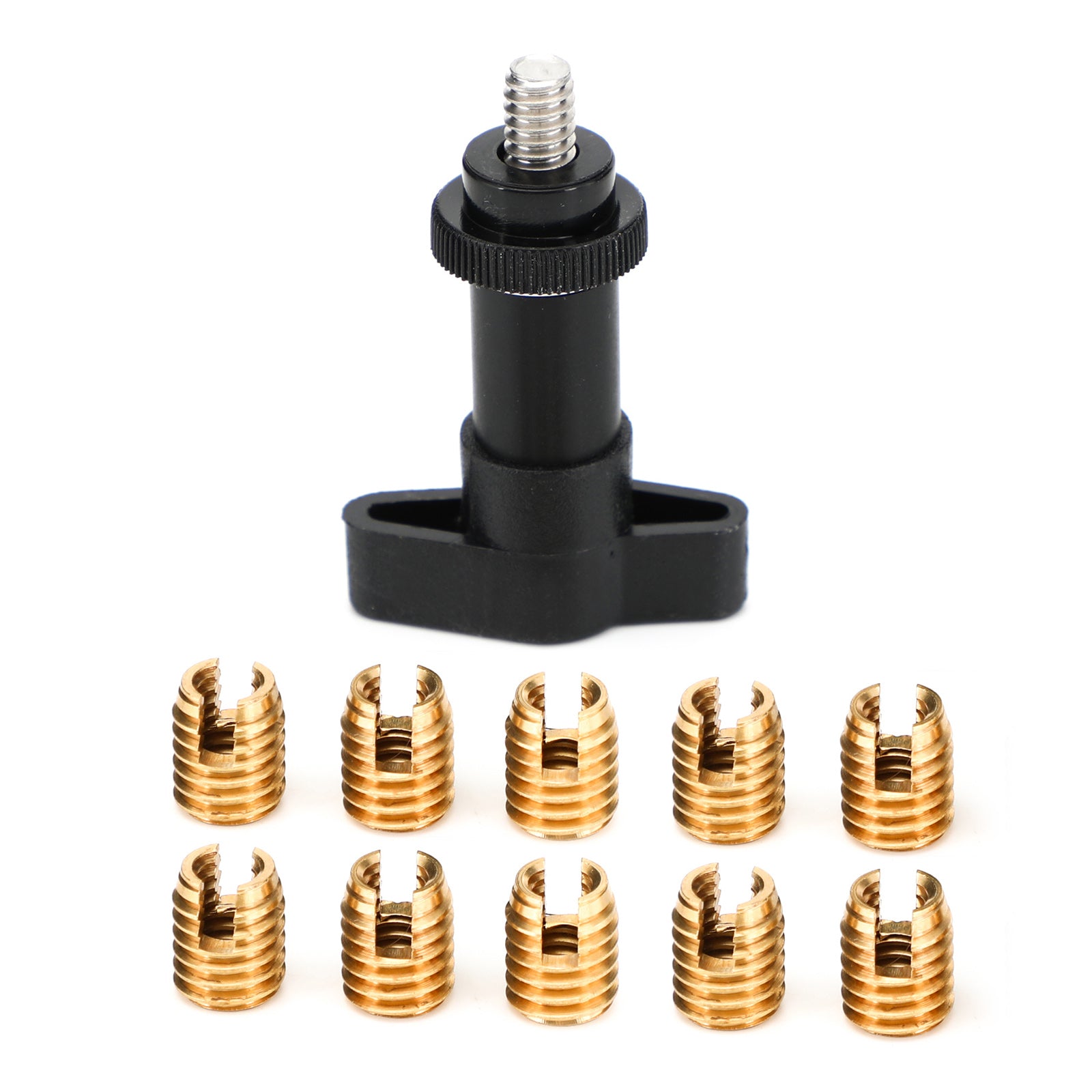 10pcs Batwing Fairing Brass Thread Cutting Inserts Repair Kit for Harley Touring Models 97-13 - Motorcycle Fairing Restoration & Maintenance Accessories
