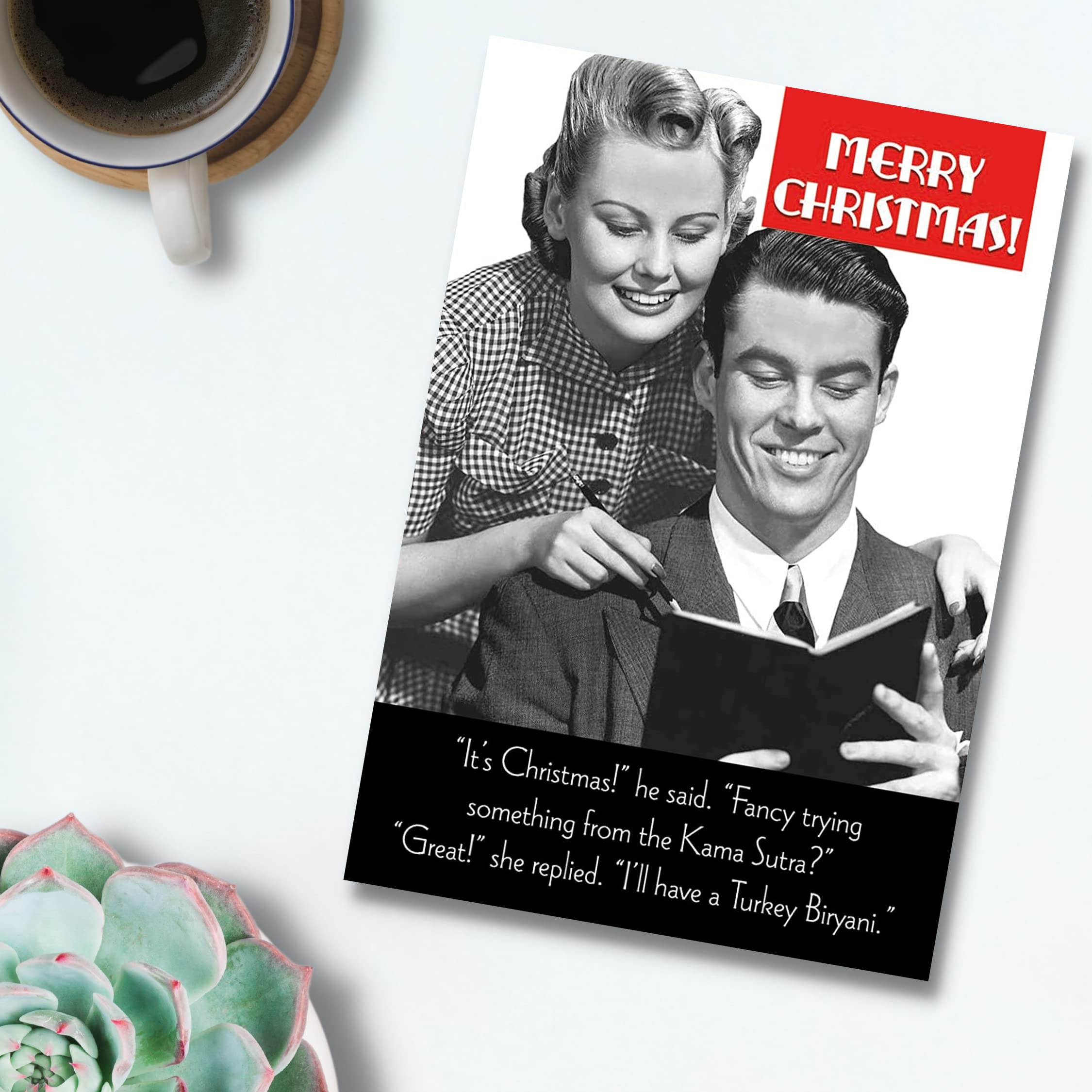10-Pack Funny Christmas Cards with 2 Unique Designs - Rude & Humorous Holiday Greeting Cards for Office Parties, Family Gifts & Festive Celebrations
