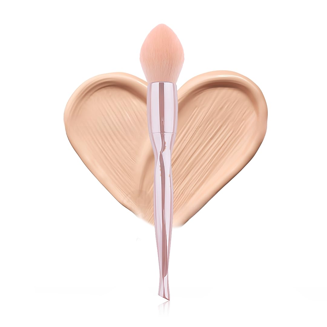 Gleva Concealer Brush, Blush Brush & Contour Brush Set - Soft Synthetic Bristles, Fashion Twist Waist Design, Shiny Plating Surface - Perfect for Foundation, Blending & Contouring Makeup - Ideal for Women & Girls (Great for Everyday Makeup & Professional Looks)