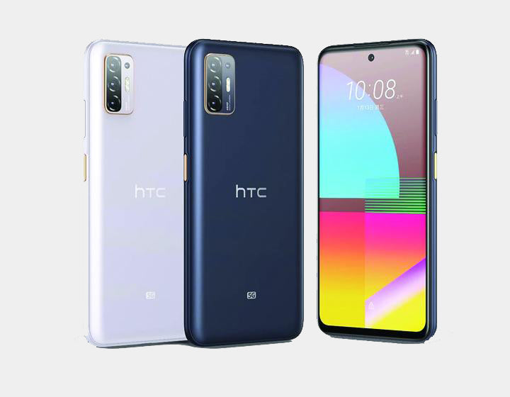 HTC Desire 21 Pro 5G Smartphone - 128GB Storage, 8GB RAM, Dual SIM, GSM Unlocked (Purple) - Perfect for Gaming, Streaming & Business Use
