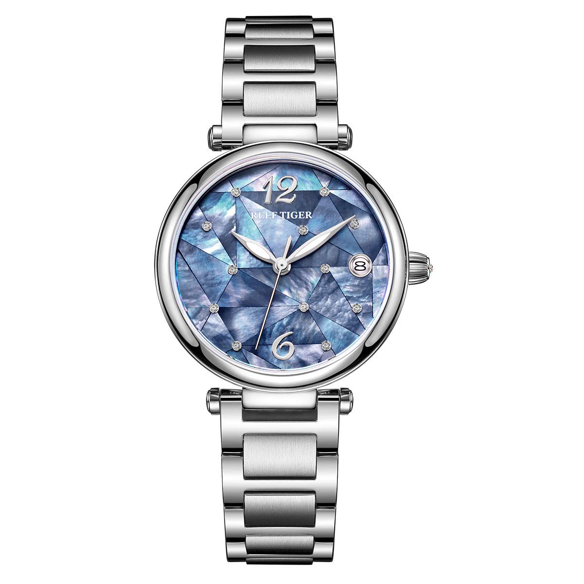 REEF TIGER Luxury Women's Automatic Watch - Stainless Steel Case, Elegant Wristwatch RGA1584 | Perfect for Business, Party & Special Occasions