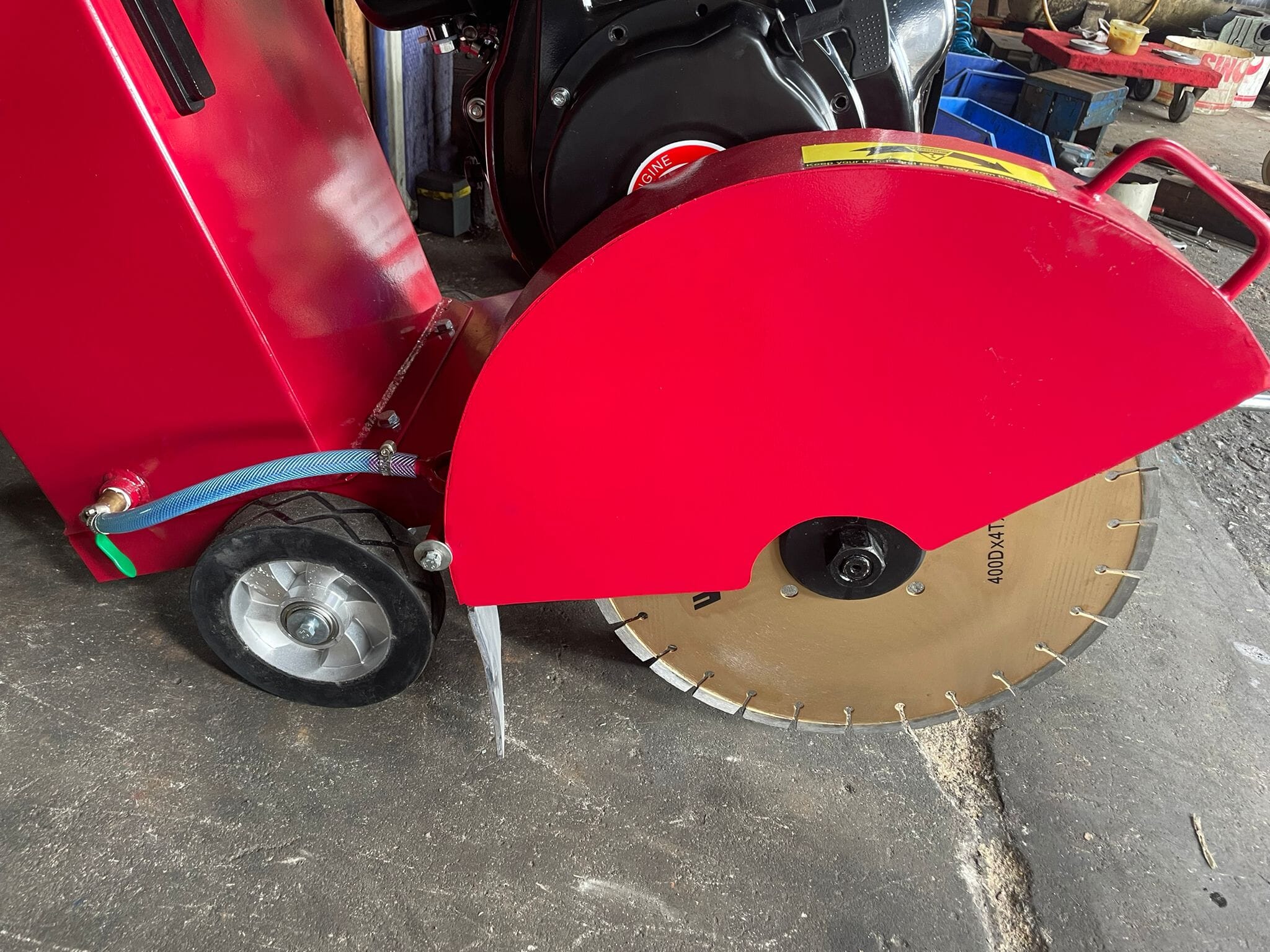 AIKO CCM HQL400D 14-Inch Diesel Road Cutter - Heavy Duty Concrete & Asphalt Cutting Machine for Construction, Road Repair, and Demolition Projects