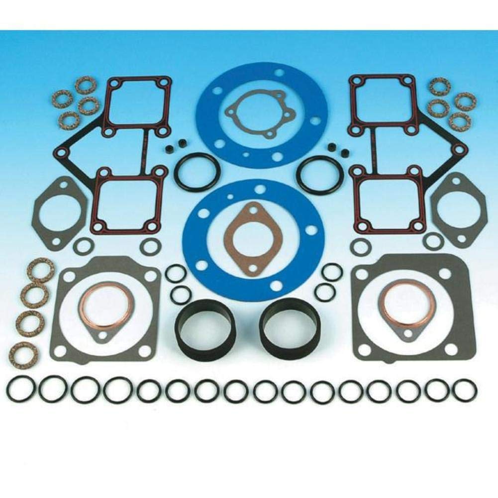 James Gasket Top End Gasket Kit with Fire Ring Head Gaskets for Harley Davidson Motorcycles - Complete Engine Seal Set for HD Touring, Softail & Dyna Models - Perfect for Engine Rebuilds & Performance Upgrades