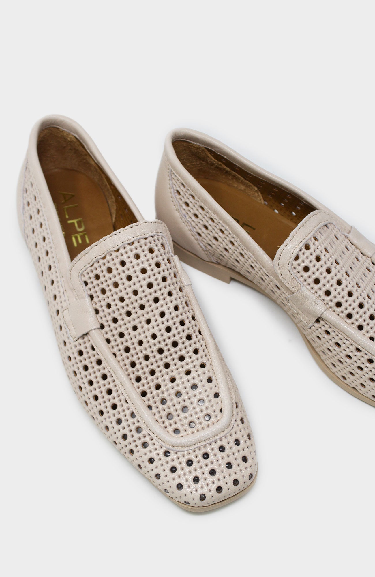 ALPE Zoe Loafers for Women - Comfortable Beige Slip-On Shoes | Perfect for Office, Casual Wear & Travel