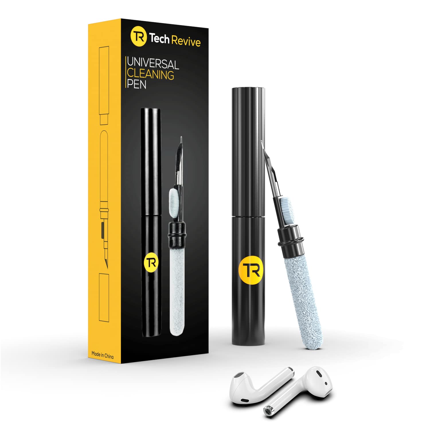 AirPods Cleaning Kit - 3-in-1 Earphone Cleaner for AirPods Pro & Samsung | Home & Travel Use