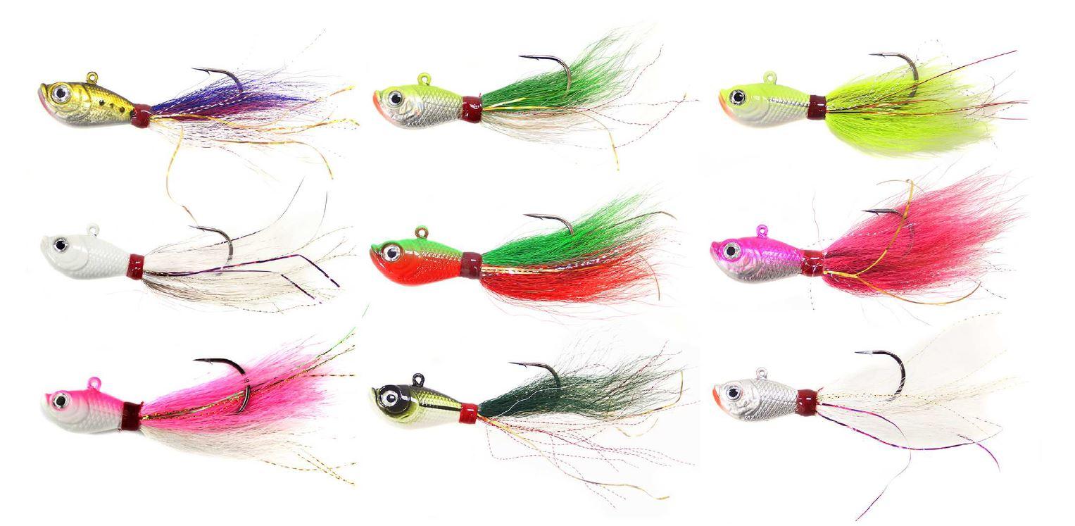 Premium Bucktail Jigs for Saltwater Fishing – Jigging World Ver. 1 Closeout – Ideal for Striped Bass, Fluke & Inshore Gamefish