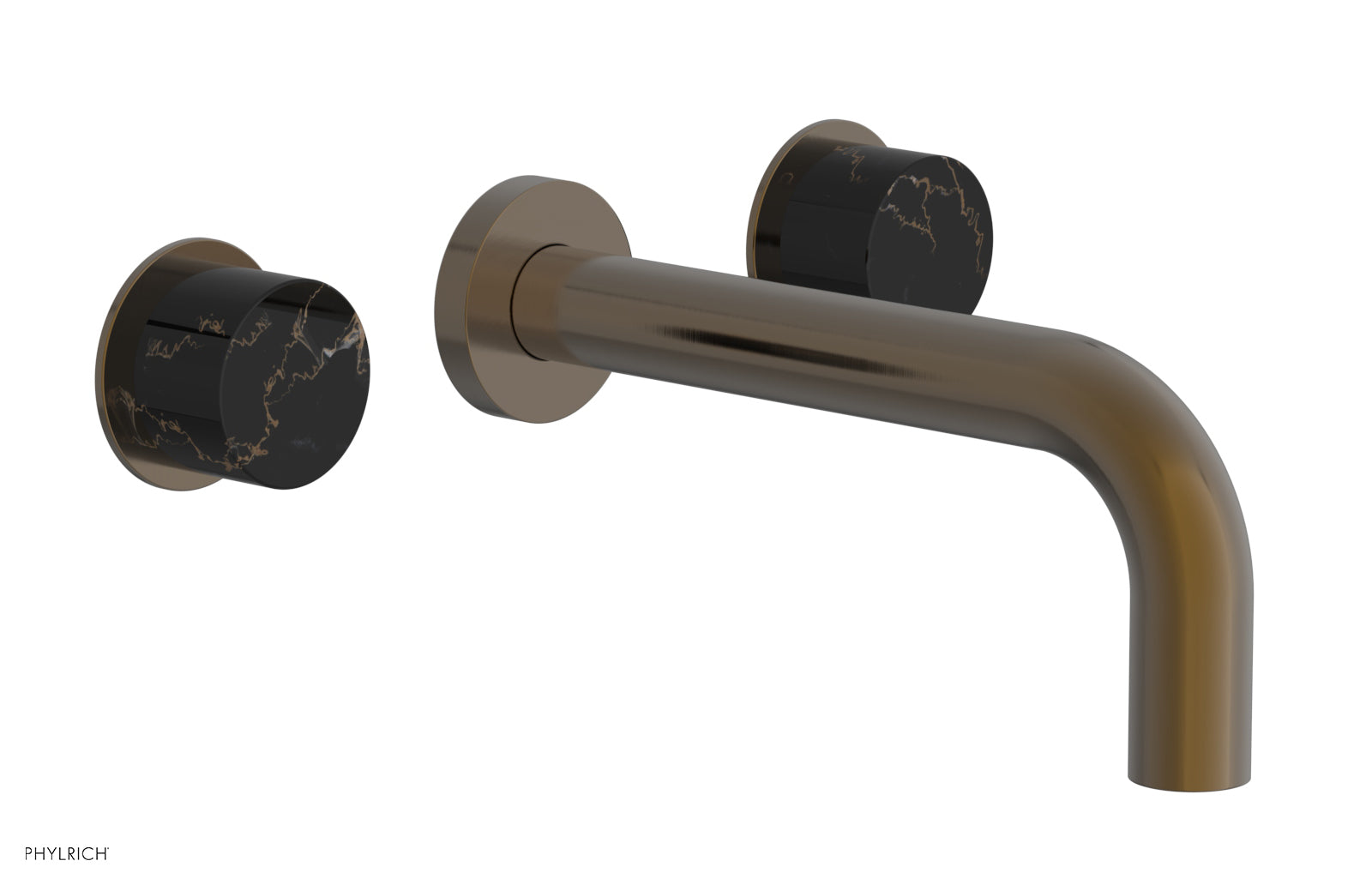 Premium Black Marble Wall Tub Set with Elegant Handles - 230 58 - Perfect for Modern Bathroom & Spa Decor