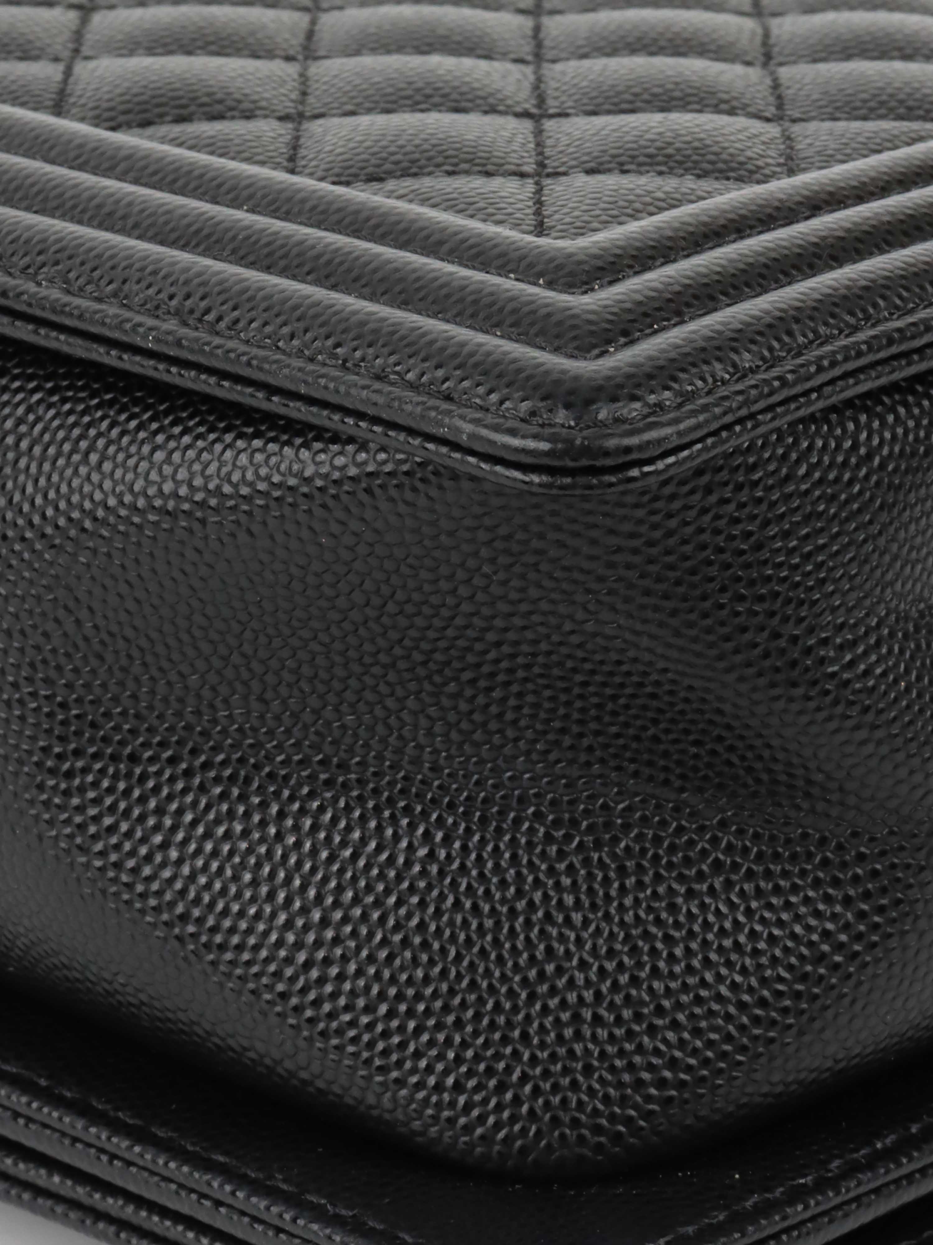Chanel Black Old Medium Caviar Boy Bag GHW - Luxury Leather Handbag for Women, Perfect for Evening Events, Parties & Special Occasions