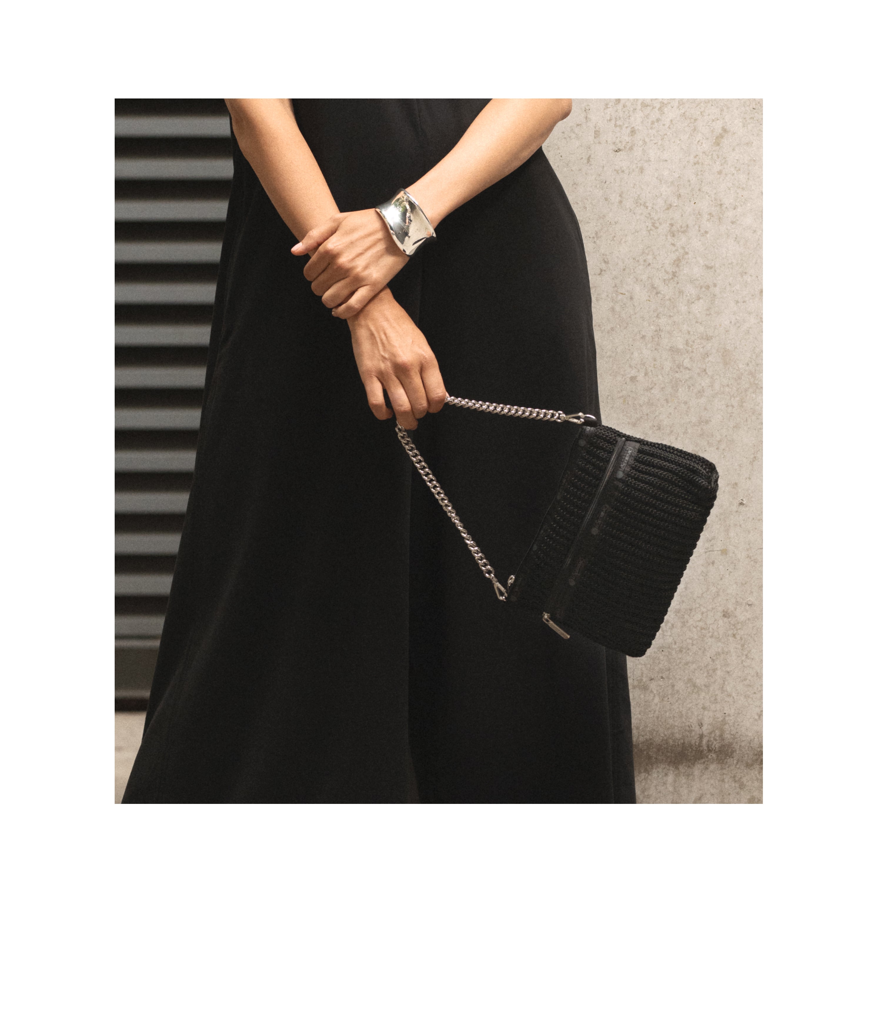 Elegant Chain Crochet Clutch Bag for Women - Boho Handmade Purse with Adjustable Strap - Perfect for Parties, Weddings & Evening Events
