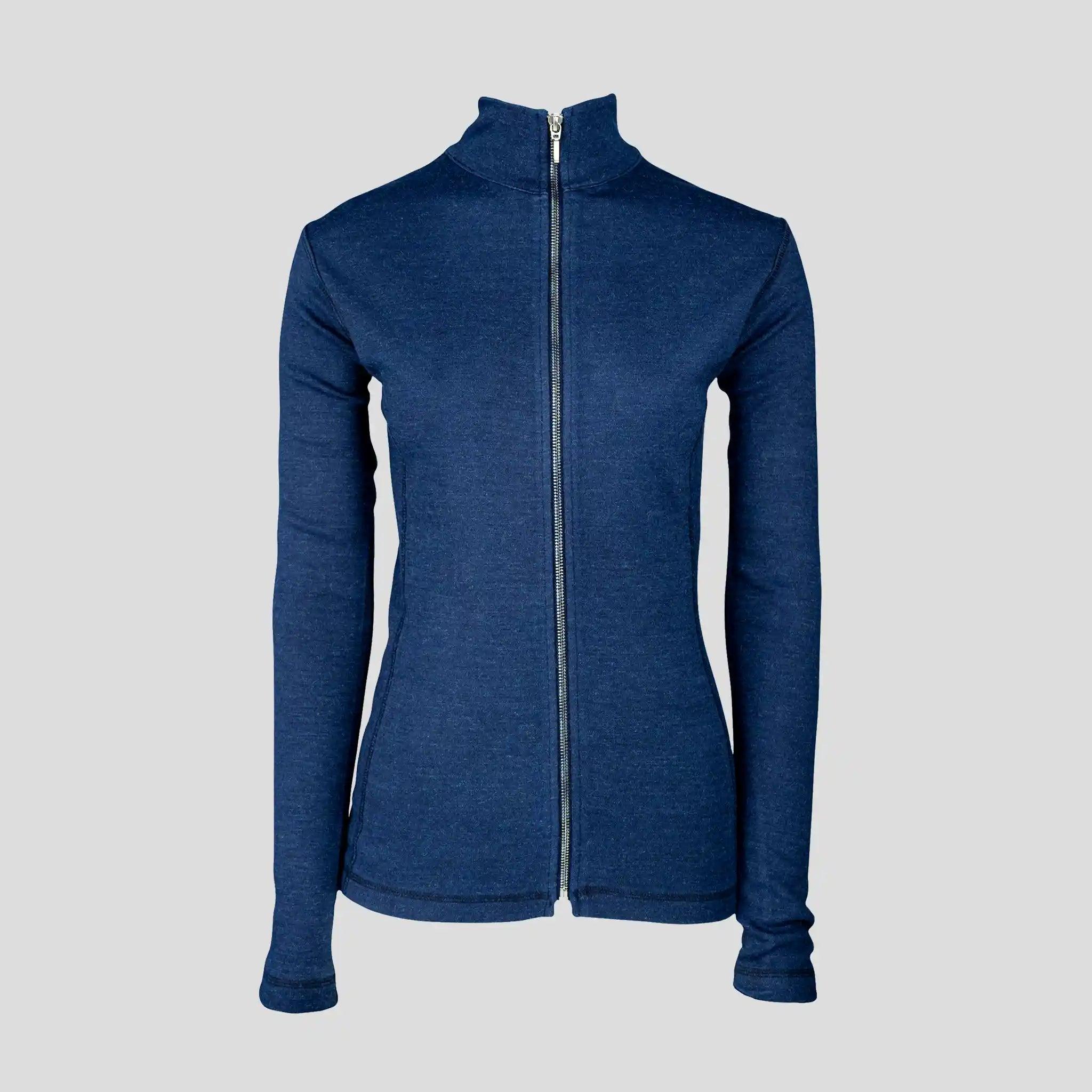 Women's Alpaca Wool Jacket - 420 Midweight Full Zip Fleece Coat for Outdoor Hiking & Winter Travel