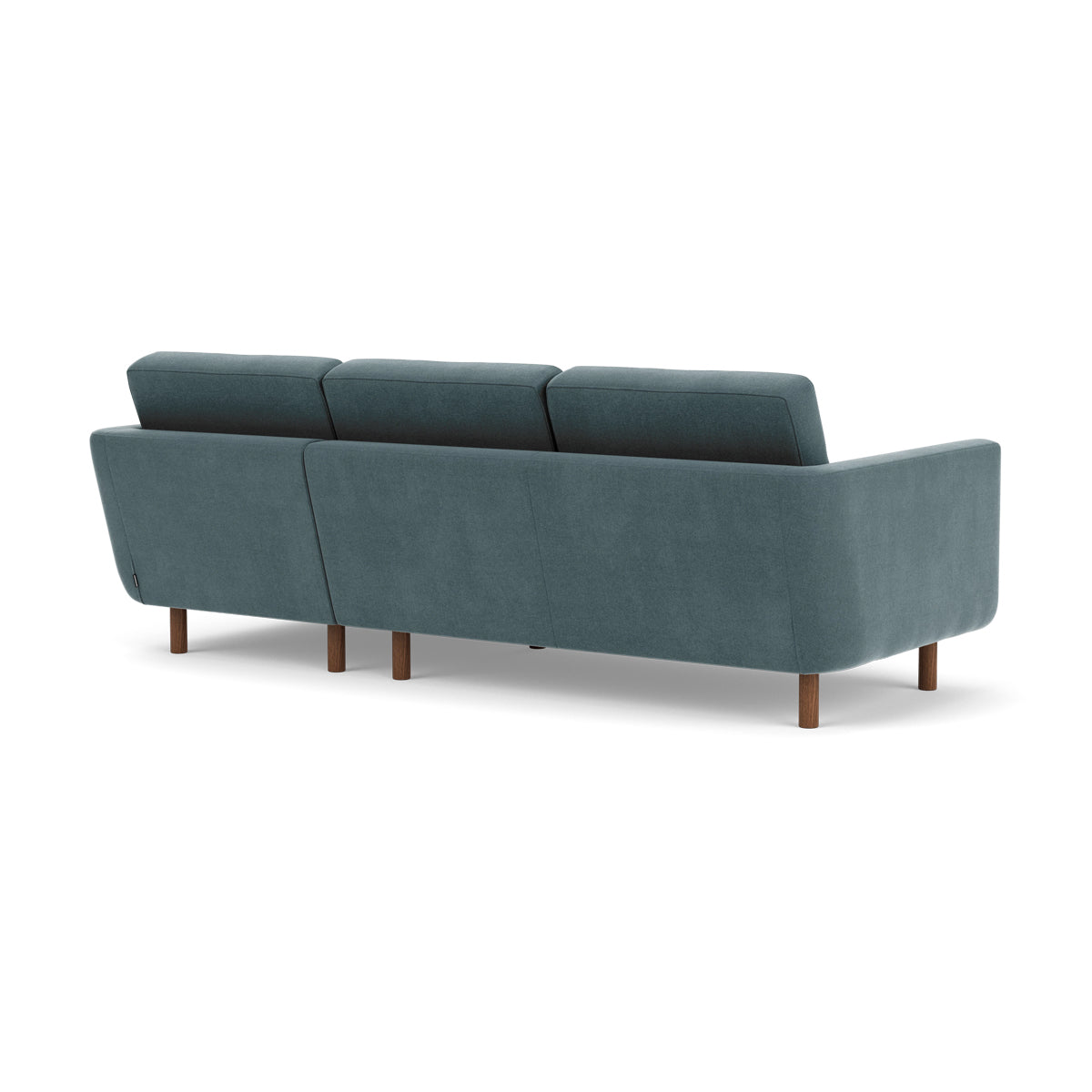 Conrad Fabric Right Chaise Sofa - Modern Sectional Couch for Living Room, Lounge & Home Theater - Comfortable Upholstered Furniture with Chaise Lounge