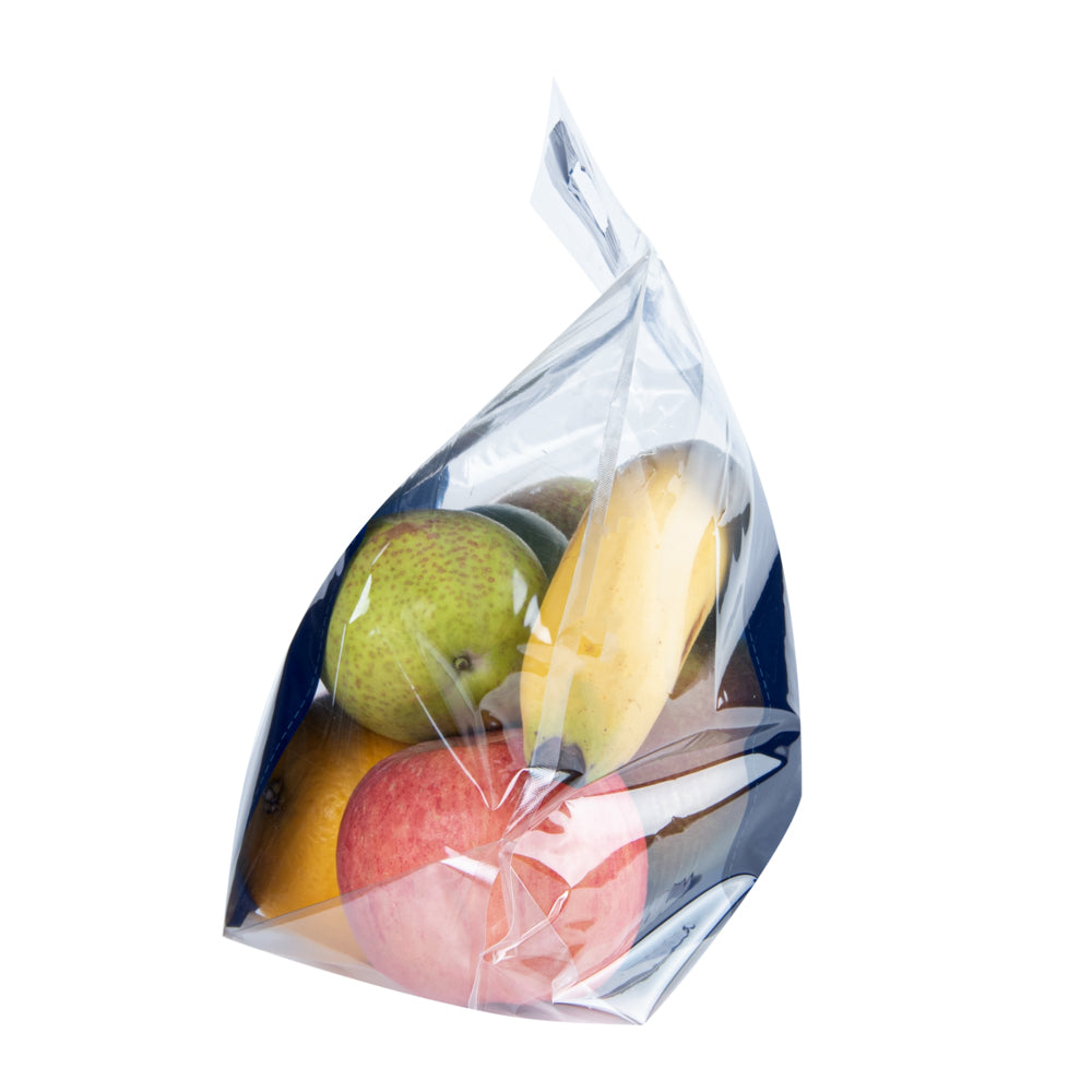 Clear Plastic Gusset Zipper Bags with Handles - 12.5