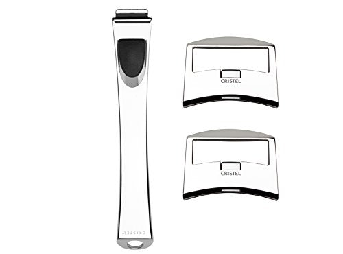 Cristel Casteline Handle Set - 1 Long & 2 Side Handles for Pots & Pans - Perfect for Cooking, Baking & Kitchen Organization