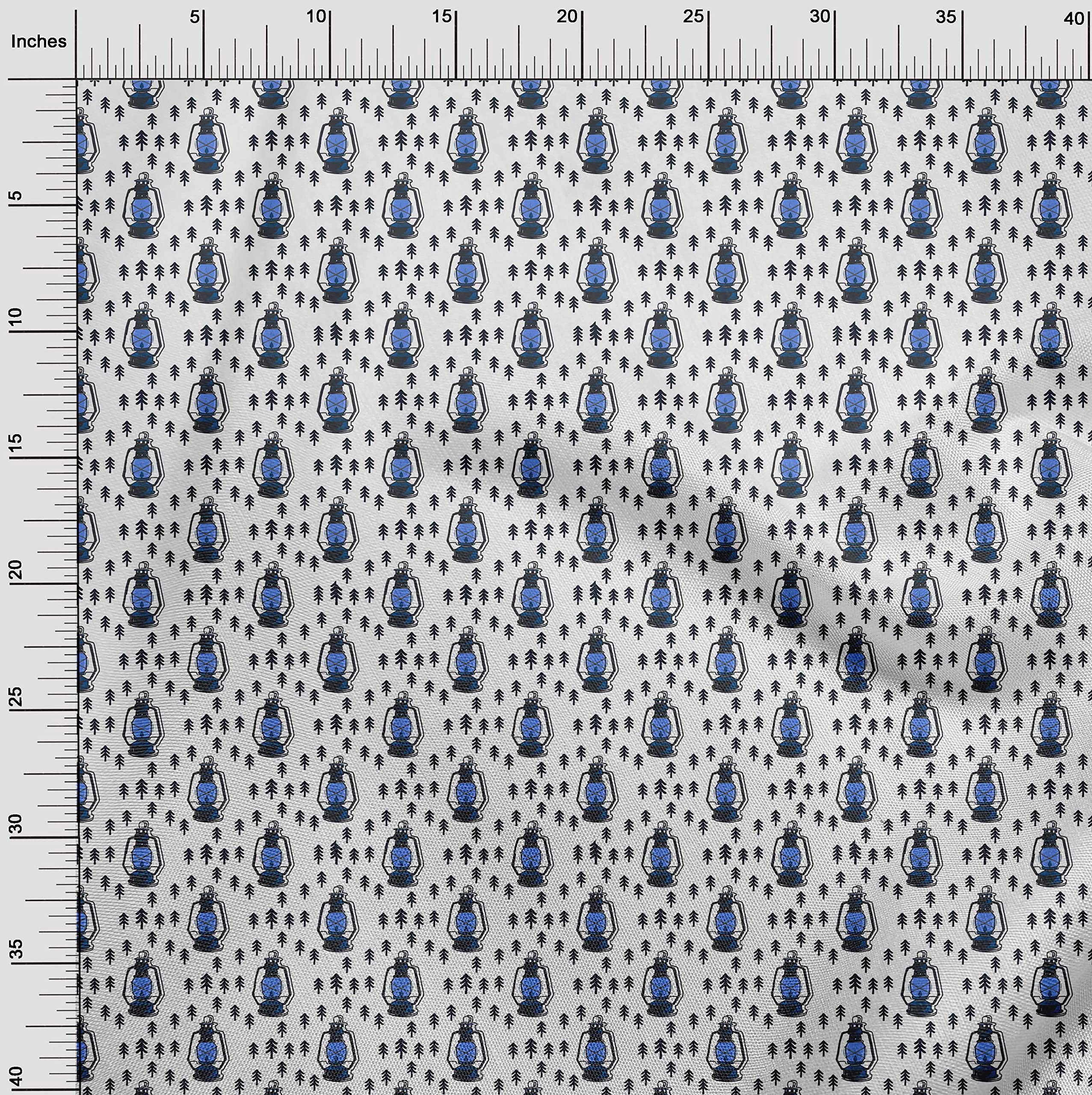 oneOone Georgette Viscose White Fabric - 42 Inch Wide Premium Sewing Material for Halloween Decorations, Lampshades & Quilting Projects | DIY Costume Making & Home Decor Fabric by The Yard