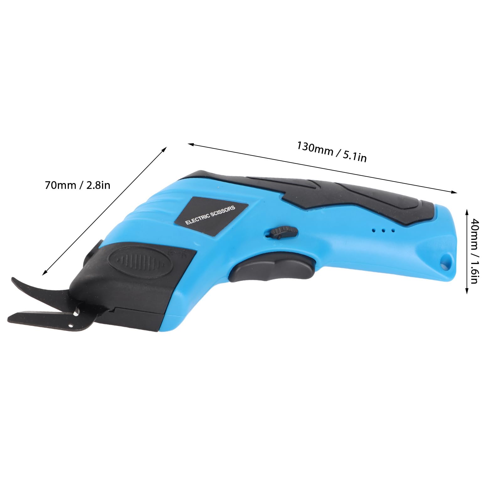 Cordless Electric Scissors - Rechargeable Fabric Scissors for Cutting Fabrics, Carpets, Soft Leather & Cardboard | Perfect for Sewing, Crafting & DIY Projects