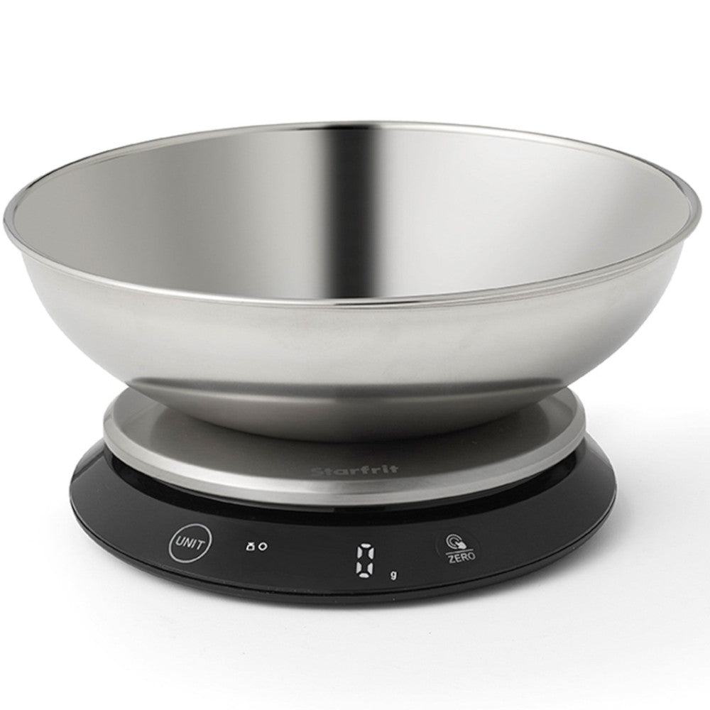 STARFRIT 93770 Digital Kitchen Scale with Bowl - Precise Food Scale for Baking, Cooking & Meal Prep - 11lb Capacity, LCD Display, Stainless Steel Platform